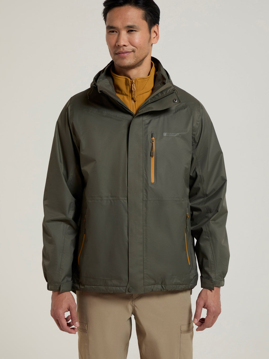 Mountain Warehouse Bracken Extreme Mens 3 In 1 Rain Jacket