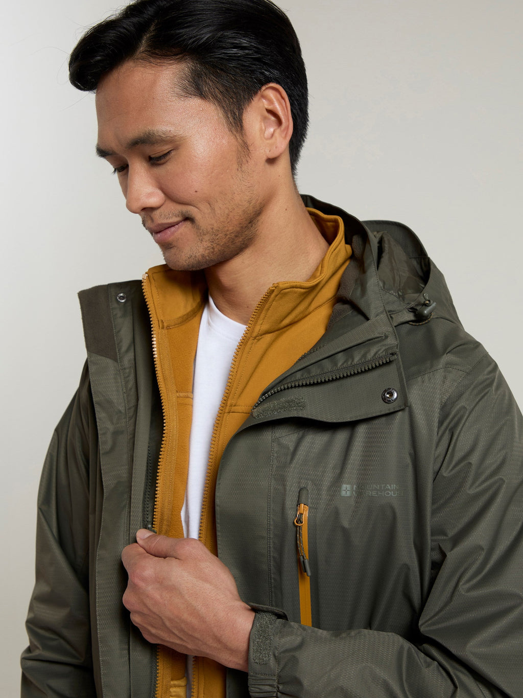 Mountain Warehouse Bracken Extreme Mens 3 In 1 Rain Jacket