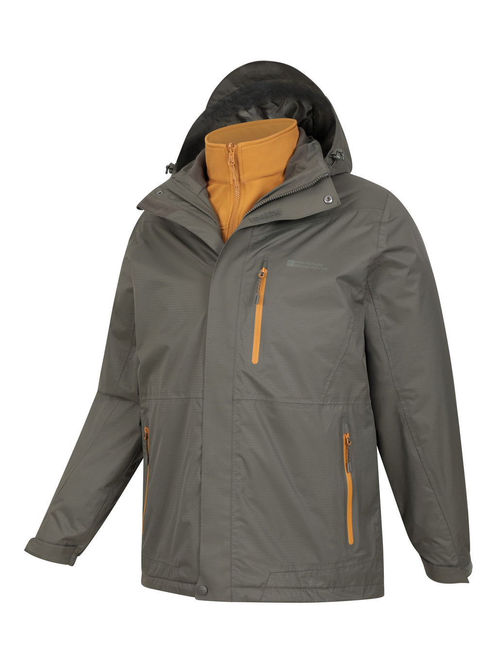 Mountain Warehouse Bracken Extreme Mens 3 In 1 Rain Jacket