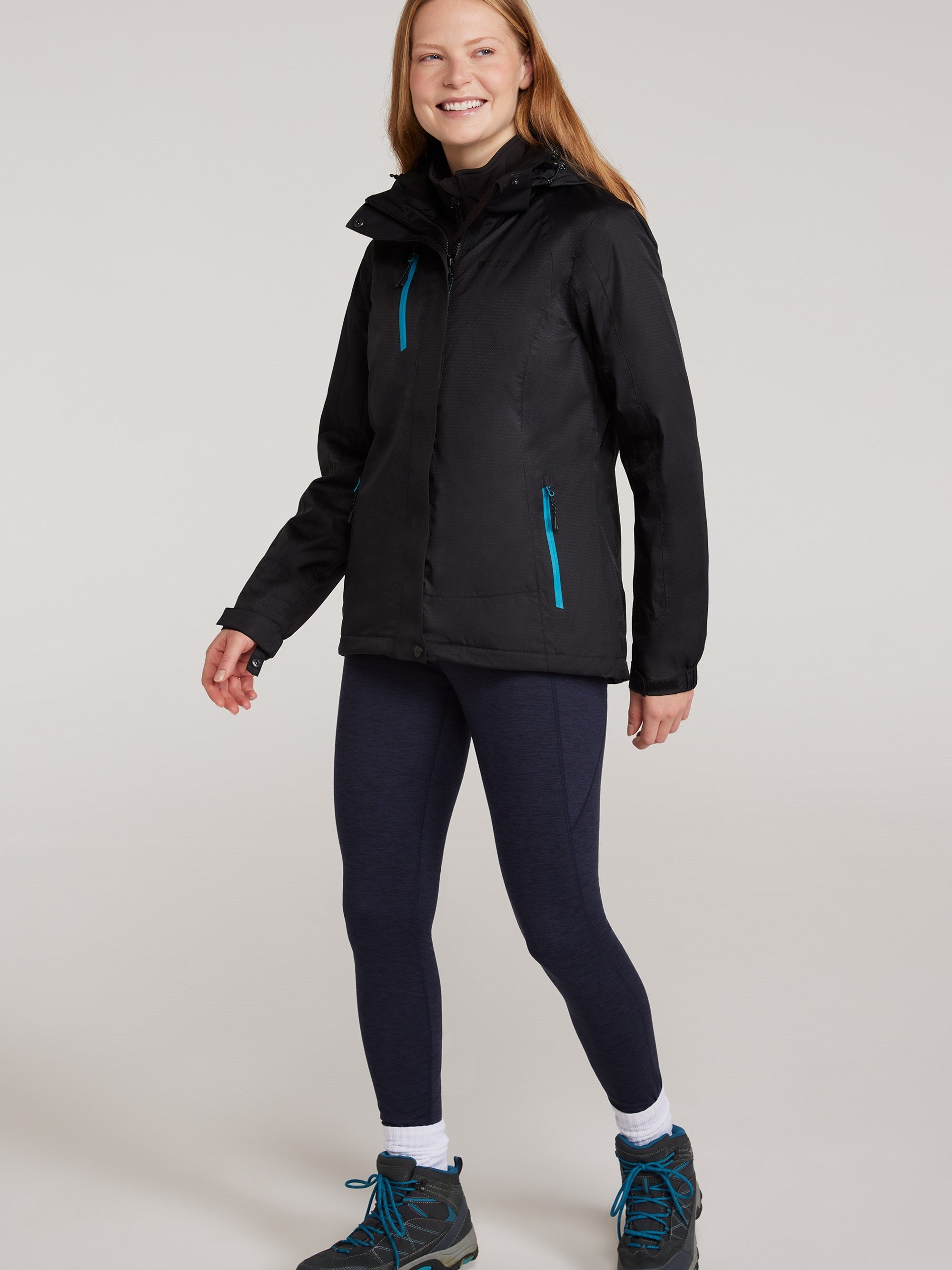 Mountain Warehouse Bracken Extreme Womens 3 in 1 Waterproof Jacket