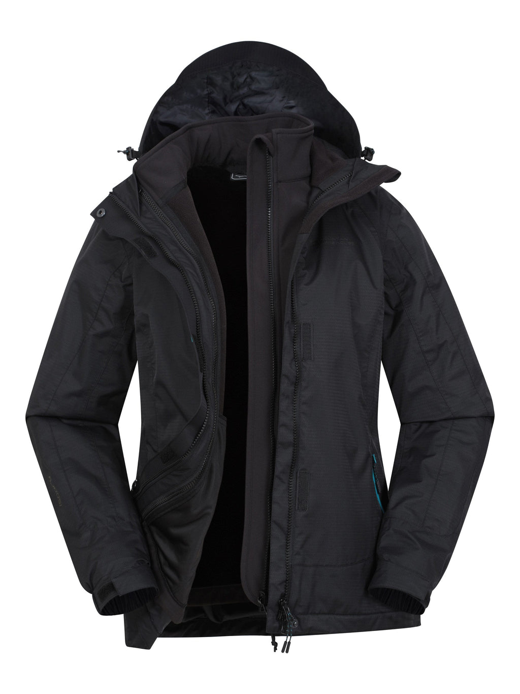 Mountain Warehouse Bracken Extreme Womens 3 in 1 Waterproof Jacket