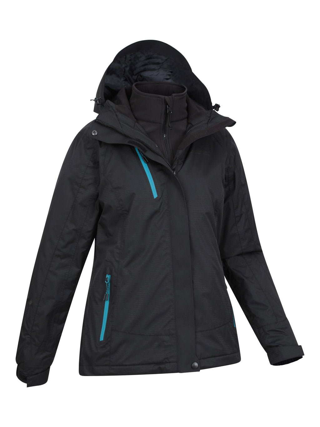 Mountain Warehouse Bracken Extreme Womens 3 in 1 Waterproof Jacket