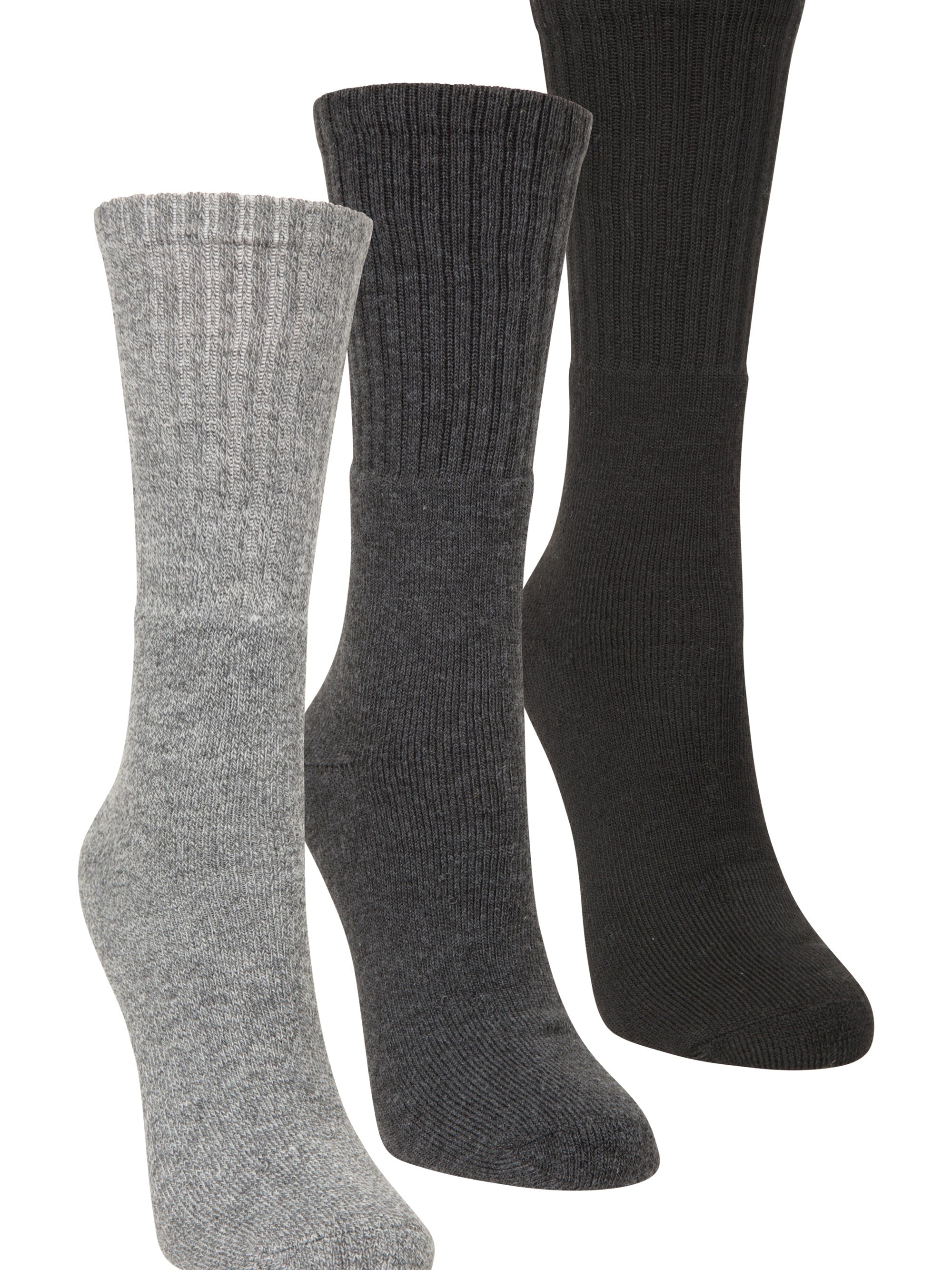 Mountain Warehouse Outdoor Womens Mid-Calf Hiking Socks 3-Pack