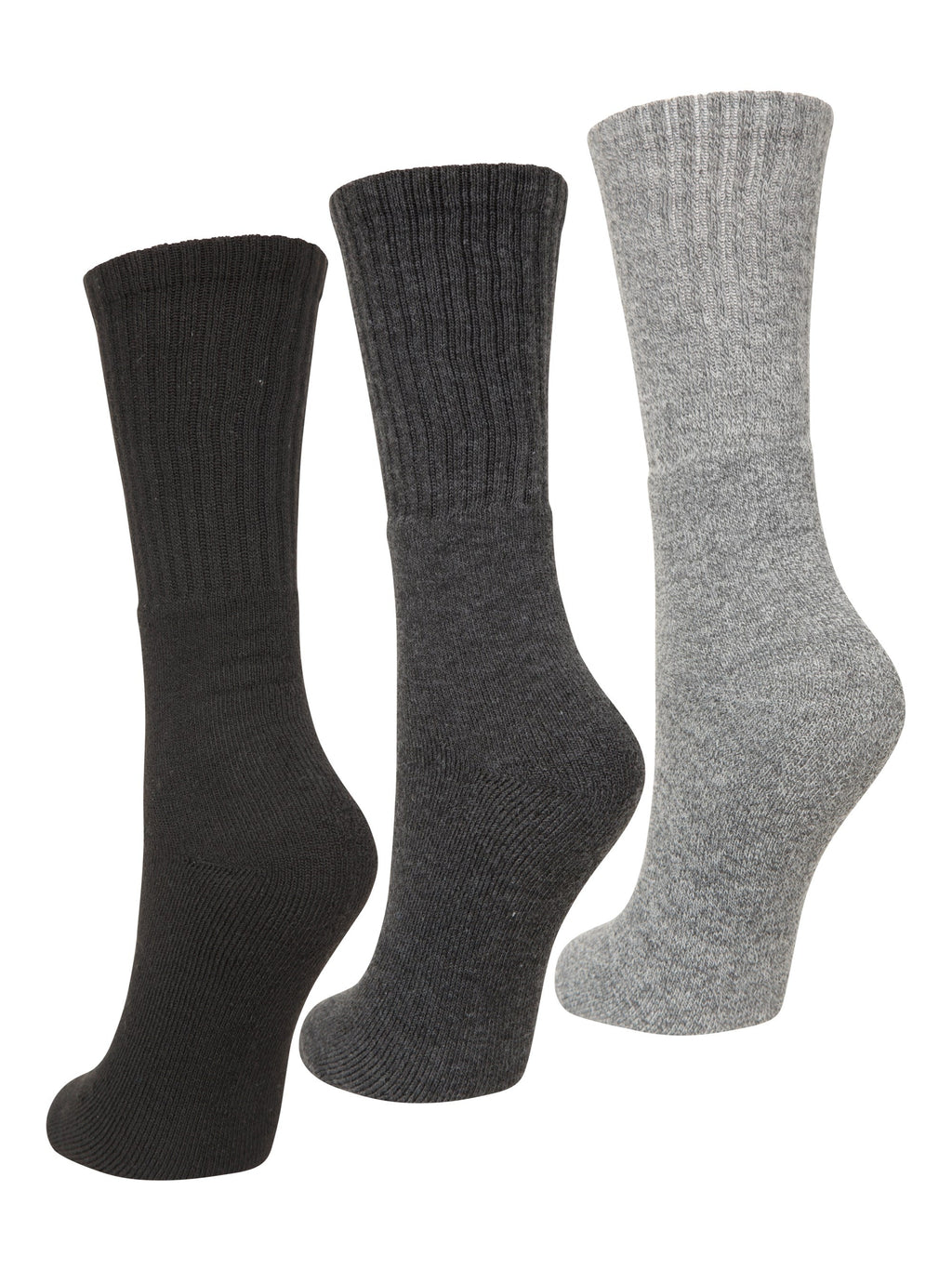 Mountain Warehouse Outdoor Womens Mid-Calf Hiking Socks 3-Pack
