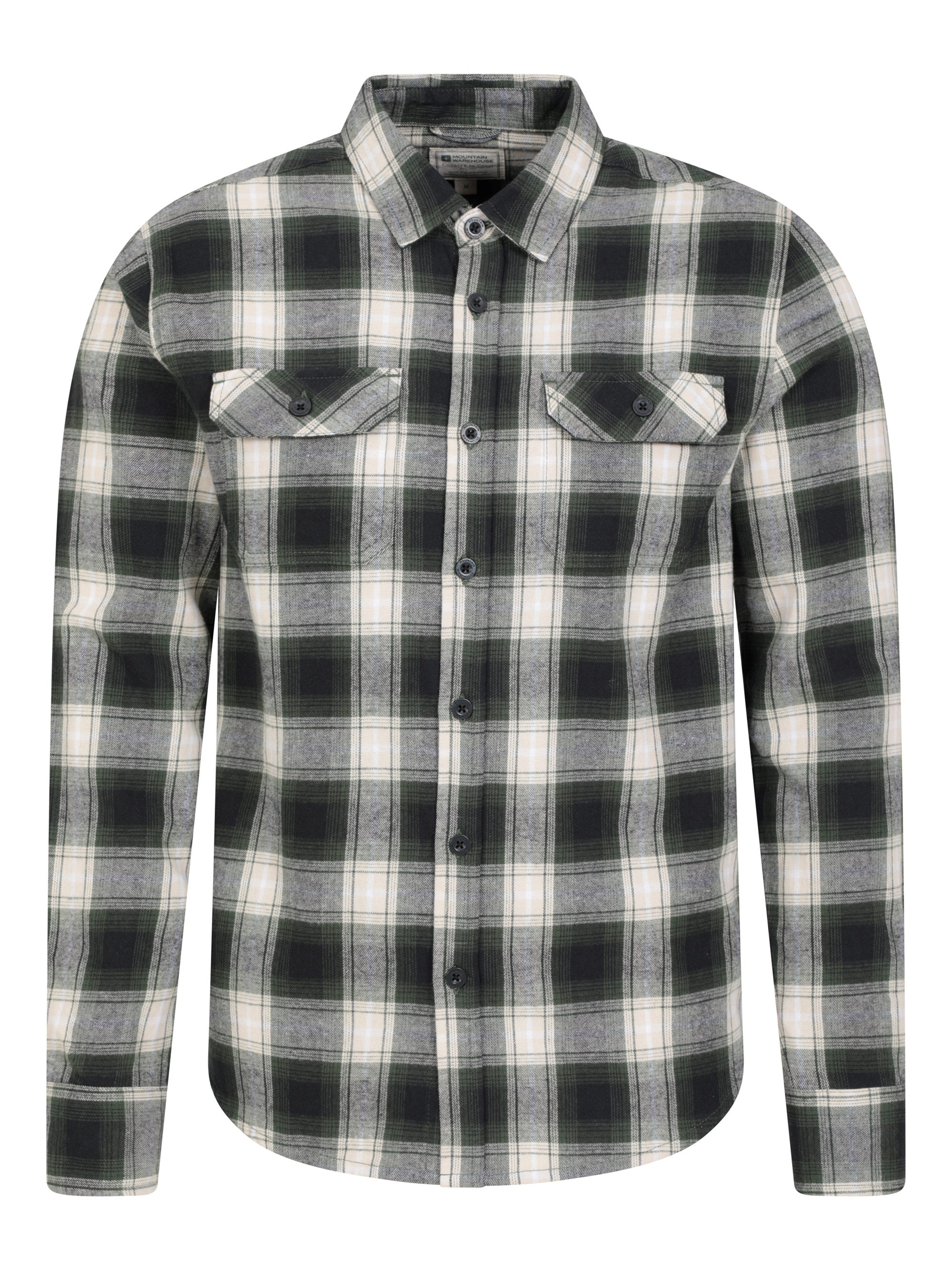 Mountain Warehouse Trace Mens Flannel Long Sleeve Shirt