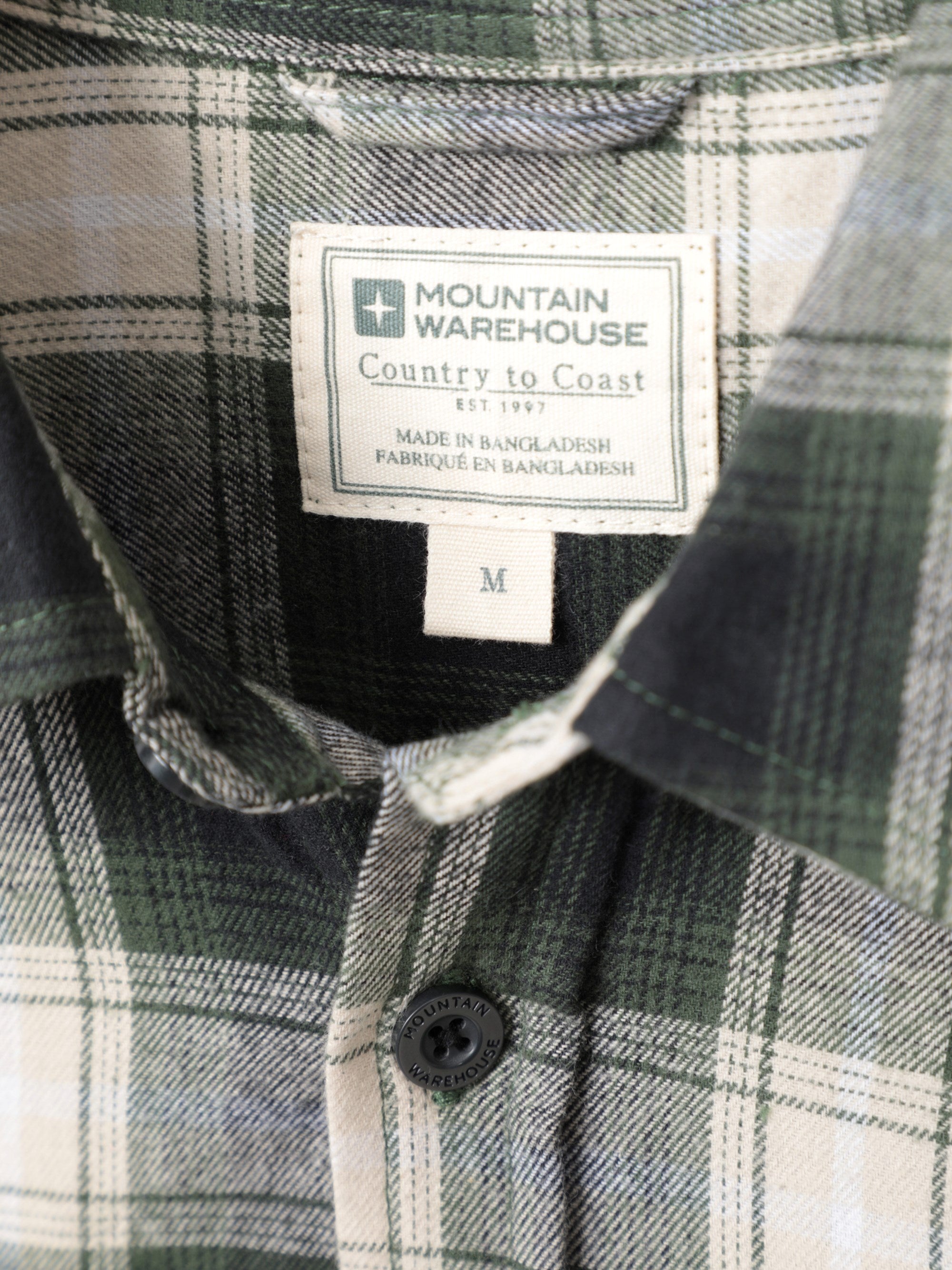 Mountain Warehouse Trace Mens Flannel Long Sleeve Shirt