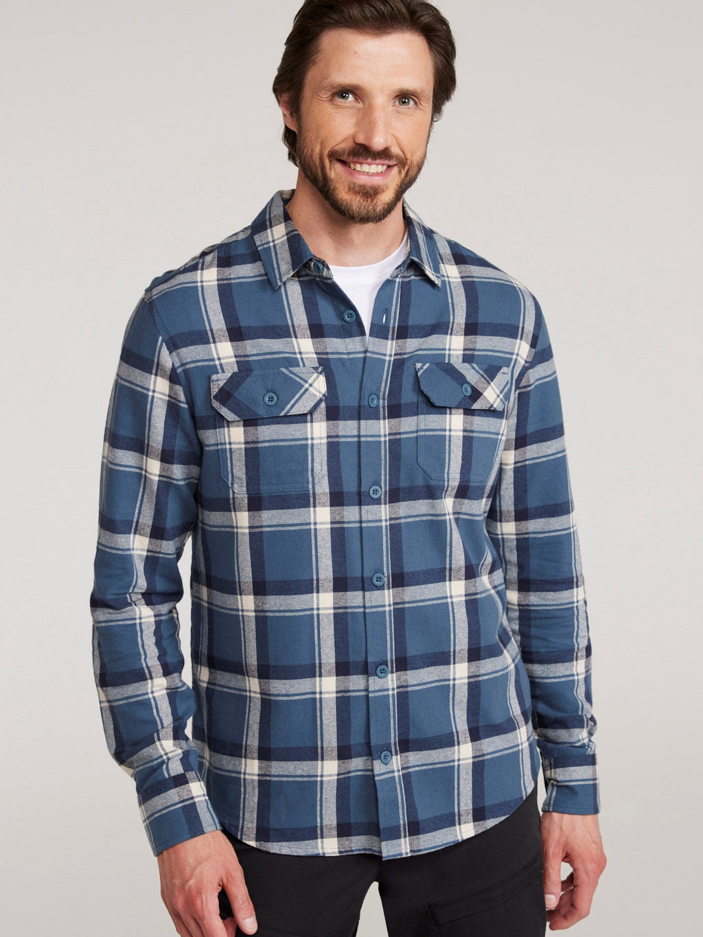 Mountain Warehouse Trace Mens Flannel Long Sleeve Shirt