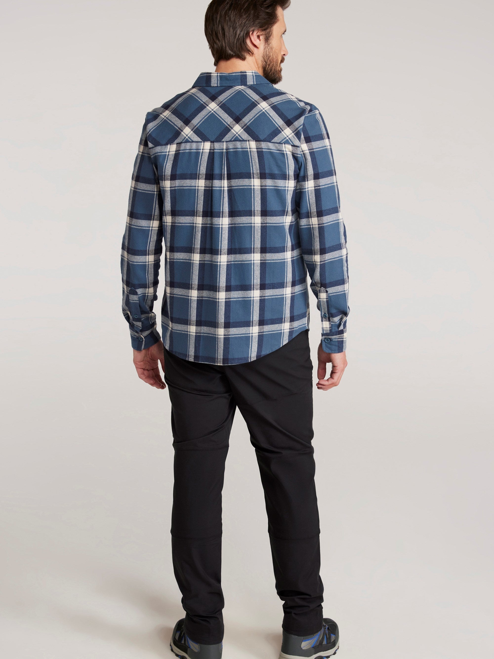 Mountain Warehouse Trace Mens Flannel Long Sleeve Shirt