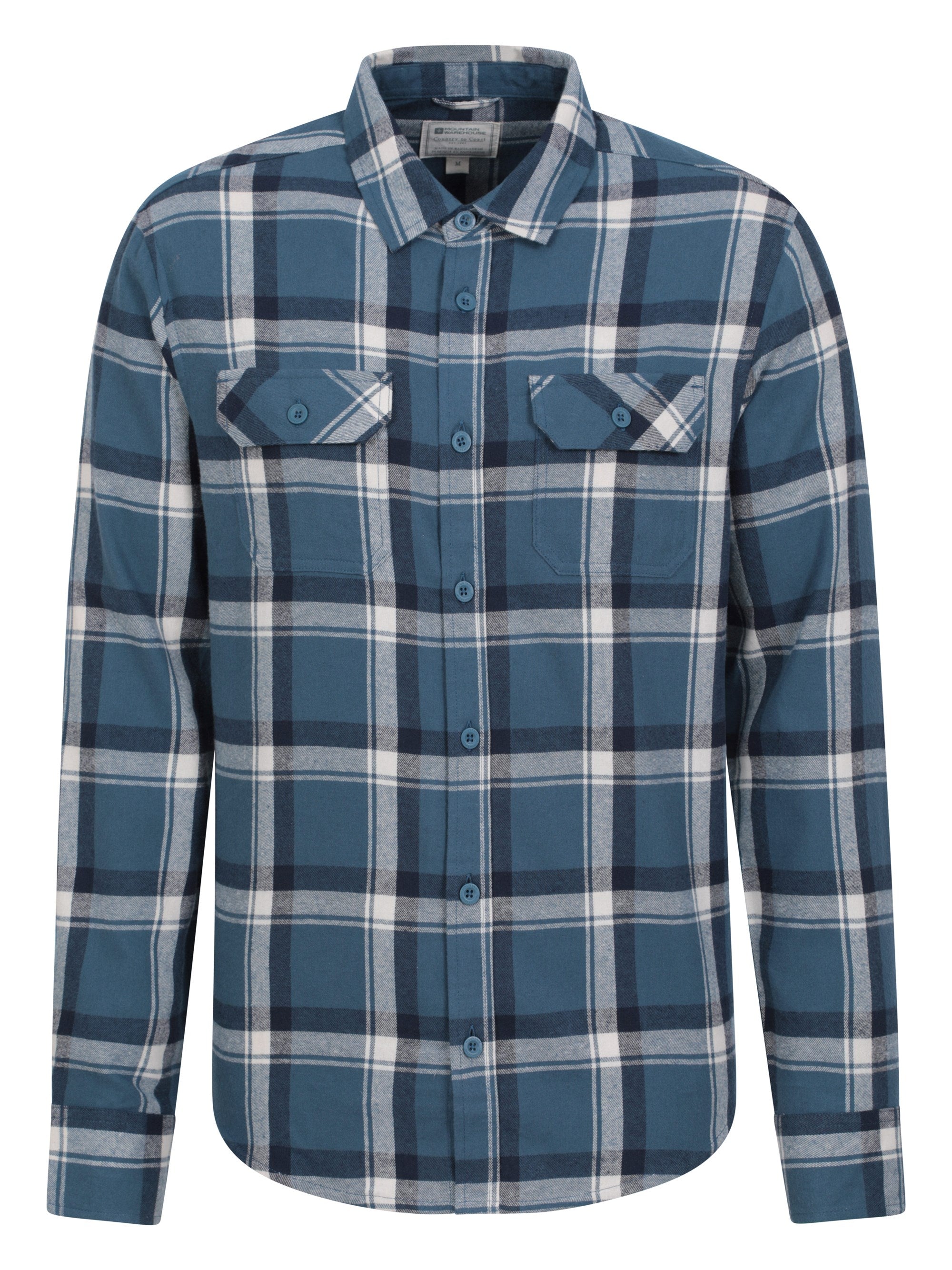Mountain Warehouse Trace Mens Flannel Long Sleeve Shirt