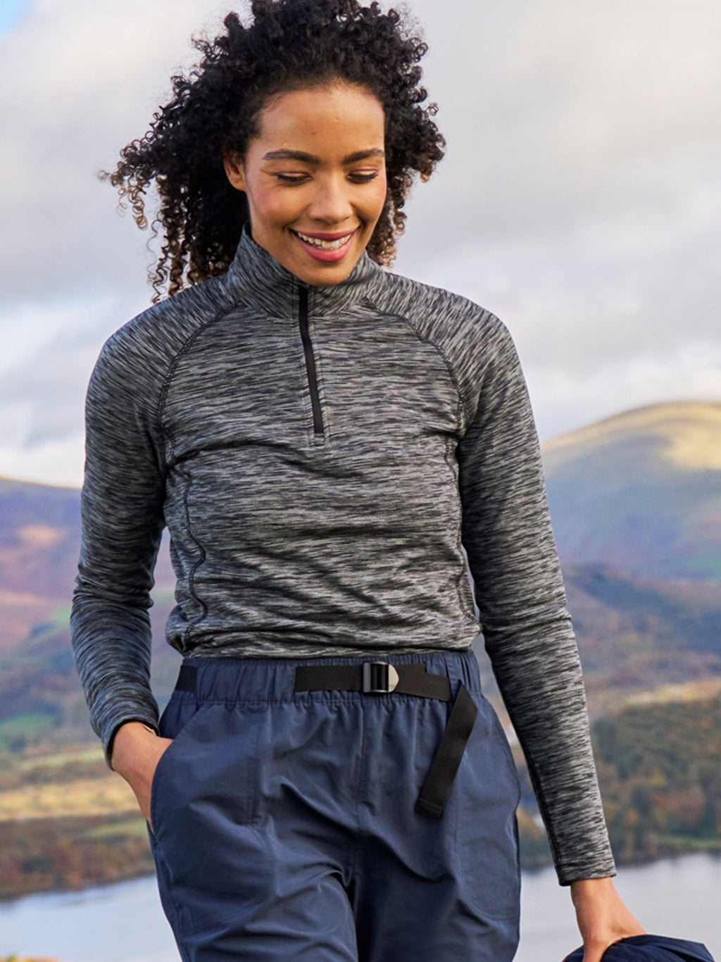 Mountain Warehouse Bend And Stretch Womens Half-Zip Midlayer