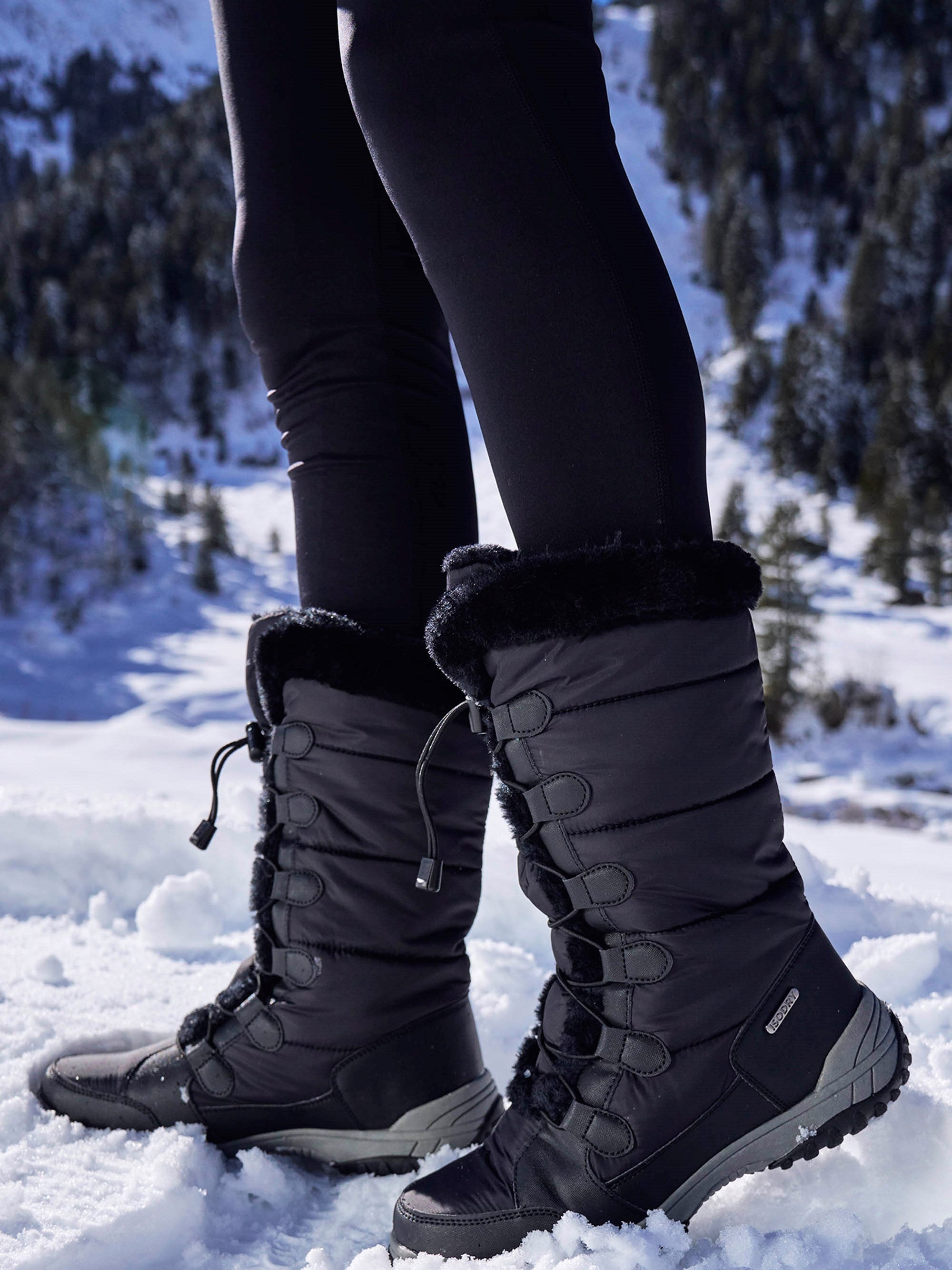 Mountain Warehouse Snowflake Extreme Womens Adaptive Long Snow Boots