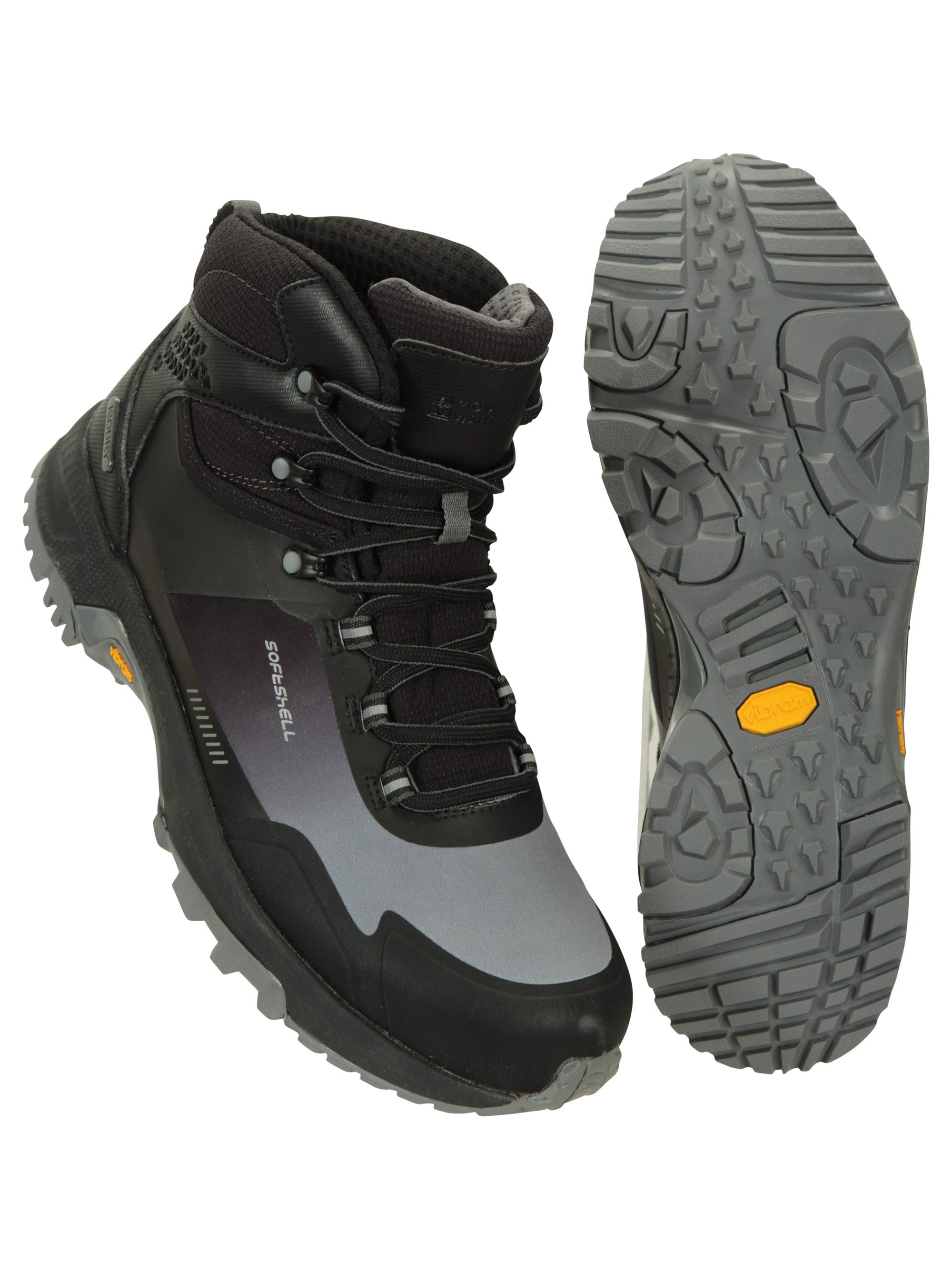 Mountain Warehouse Extreme Spectrum Mens Waterproof Softshell Vibram Hiking Boots