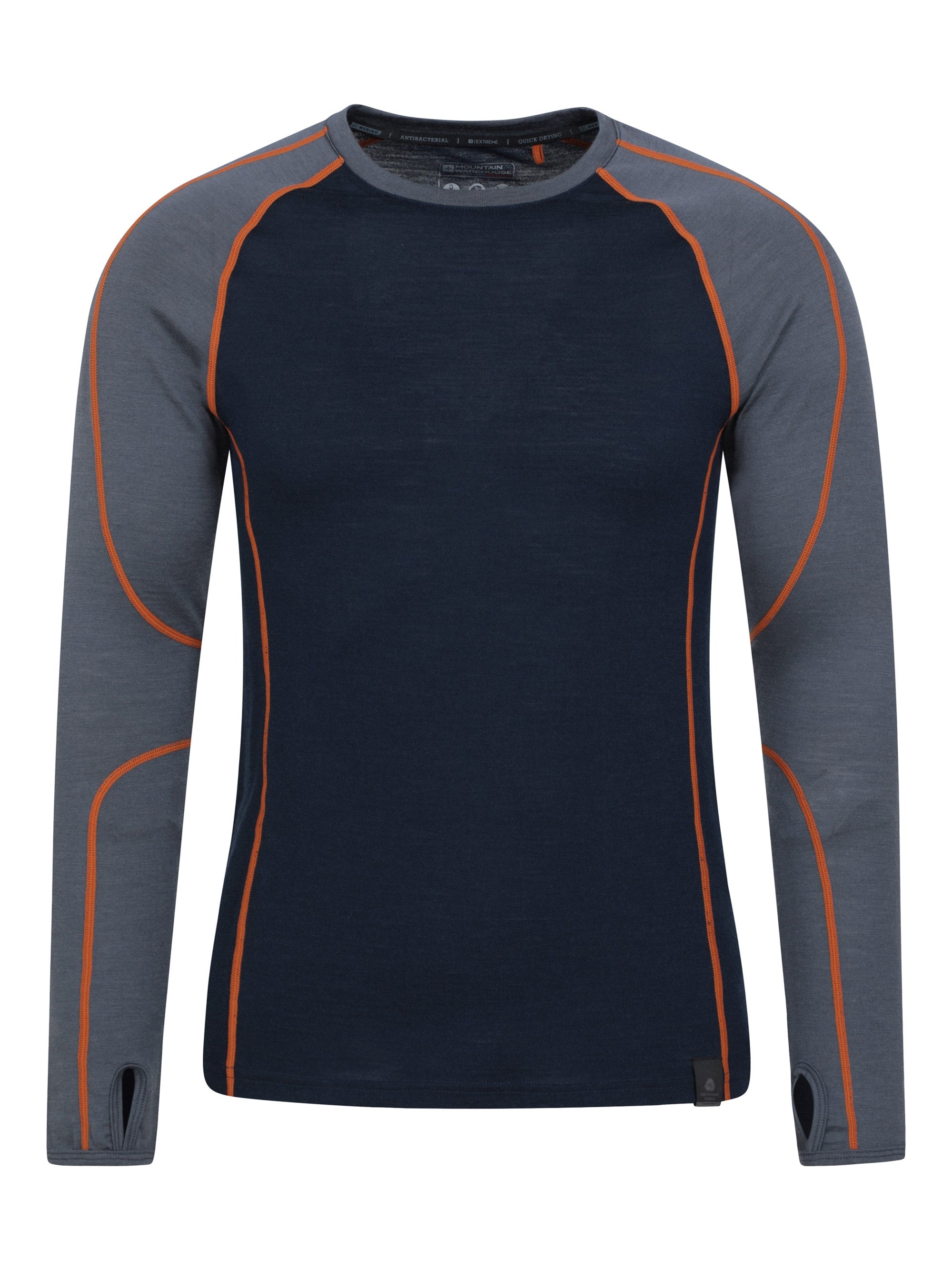 Mountain Warehouse Asgard Mens Merino Round Neck Top