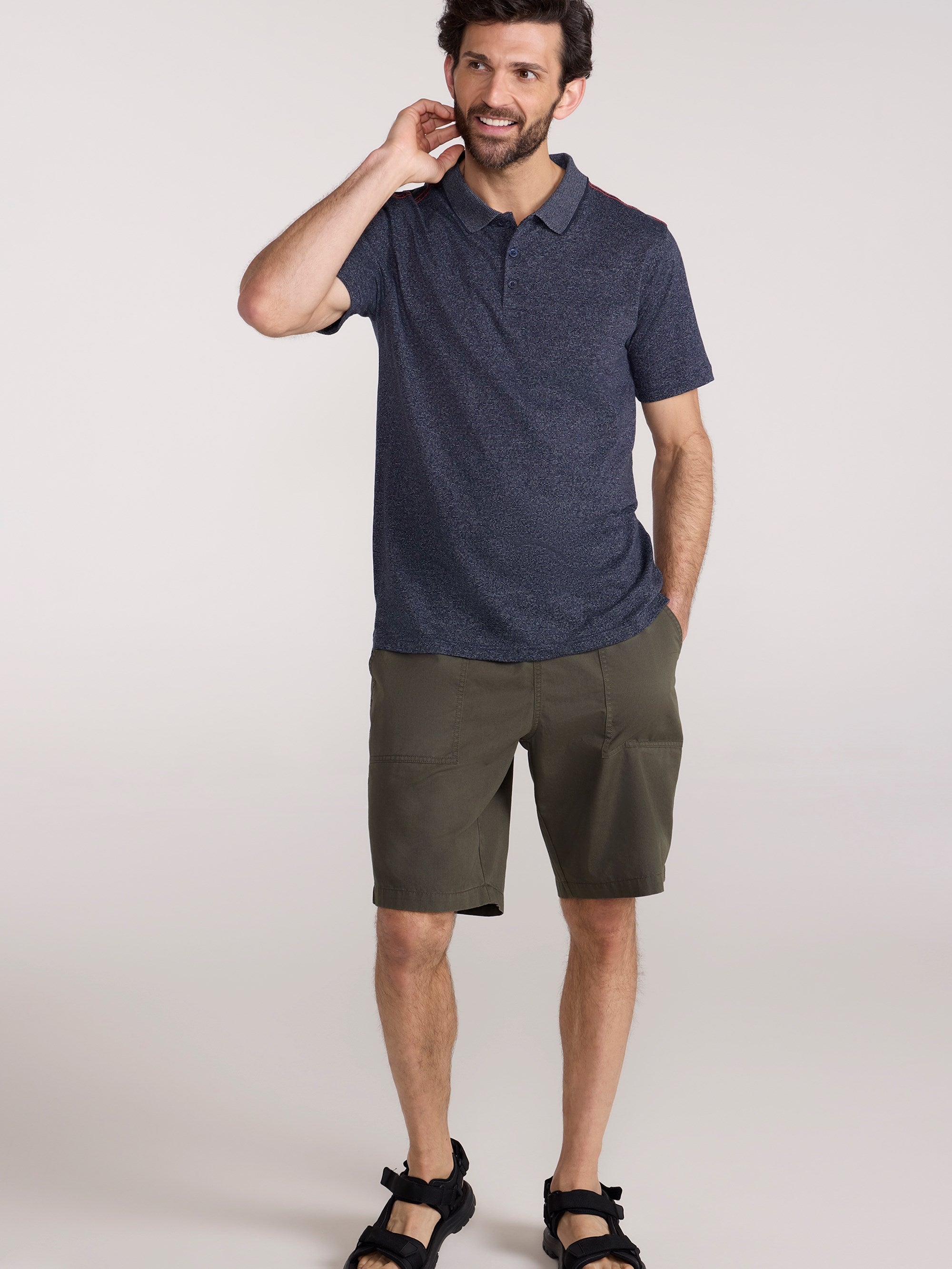 Mountain Warehouse Cordyline Textured Mens Polo