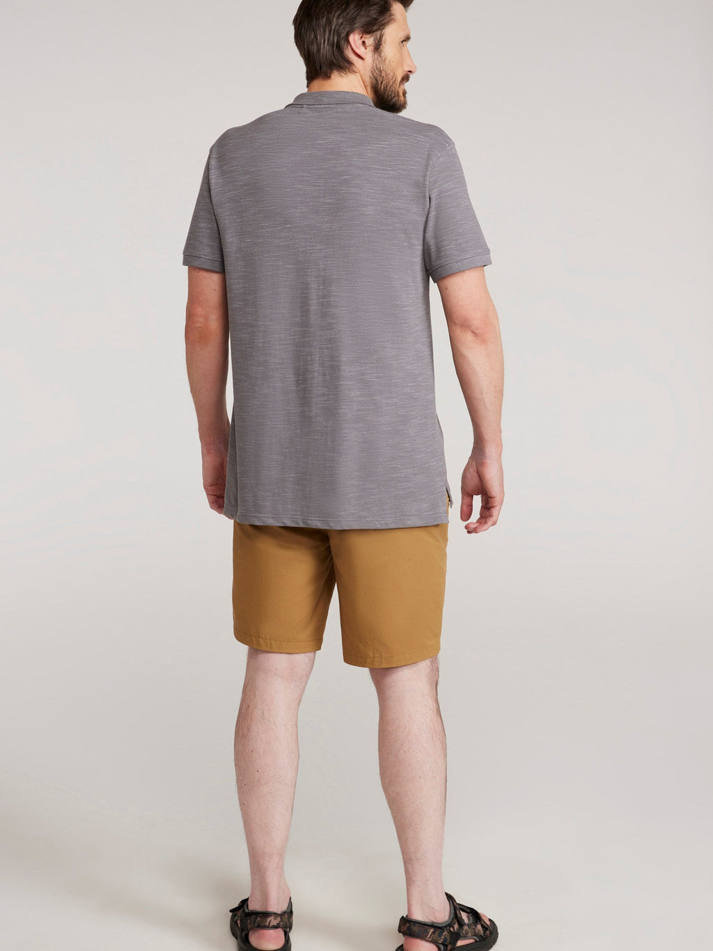 Mountain Warehouse Dawnay Pique Slub Textured Mens Polo Shirt