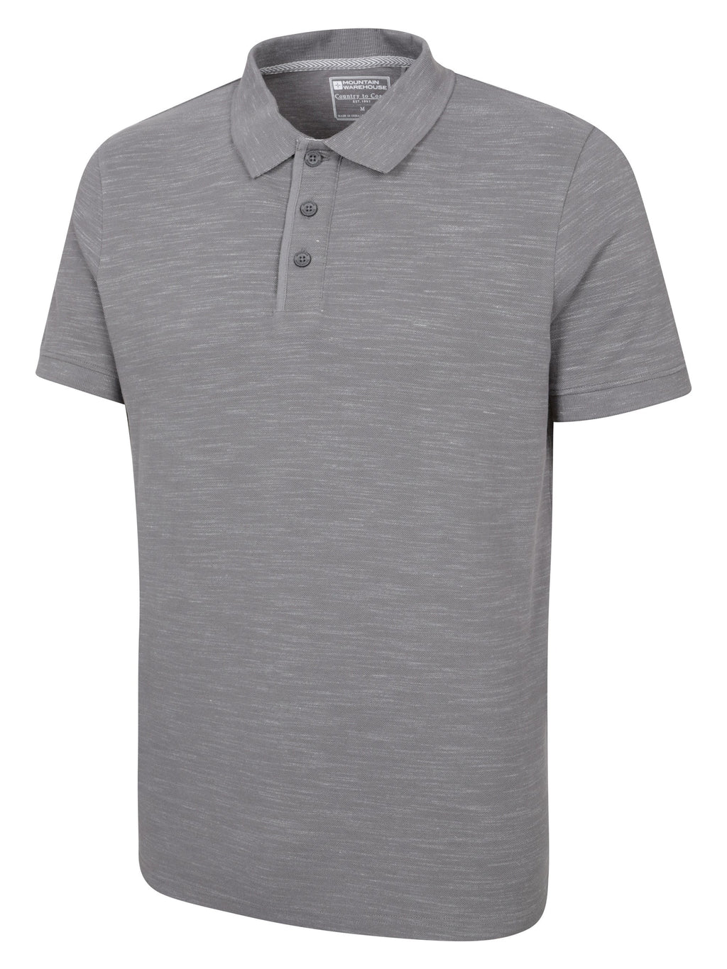Mountain Warehouse Dawnay Pique Slub Textured Mens Polo Shirt