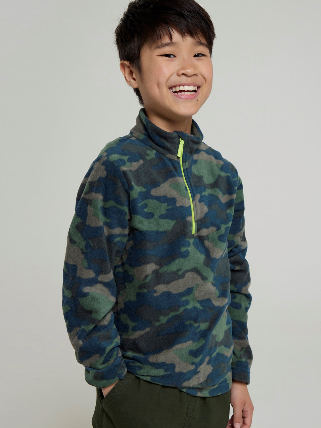 Mountain Warehouse Pursuit Printed Kids Half-Zip Fleece