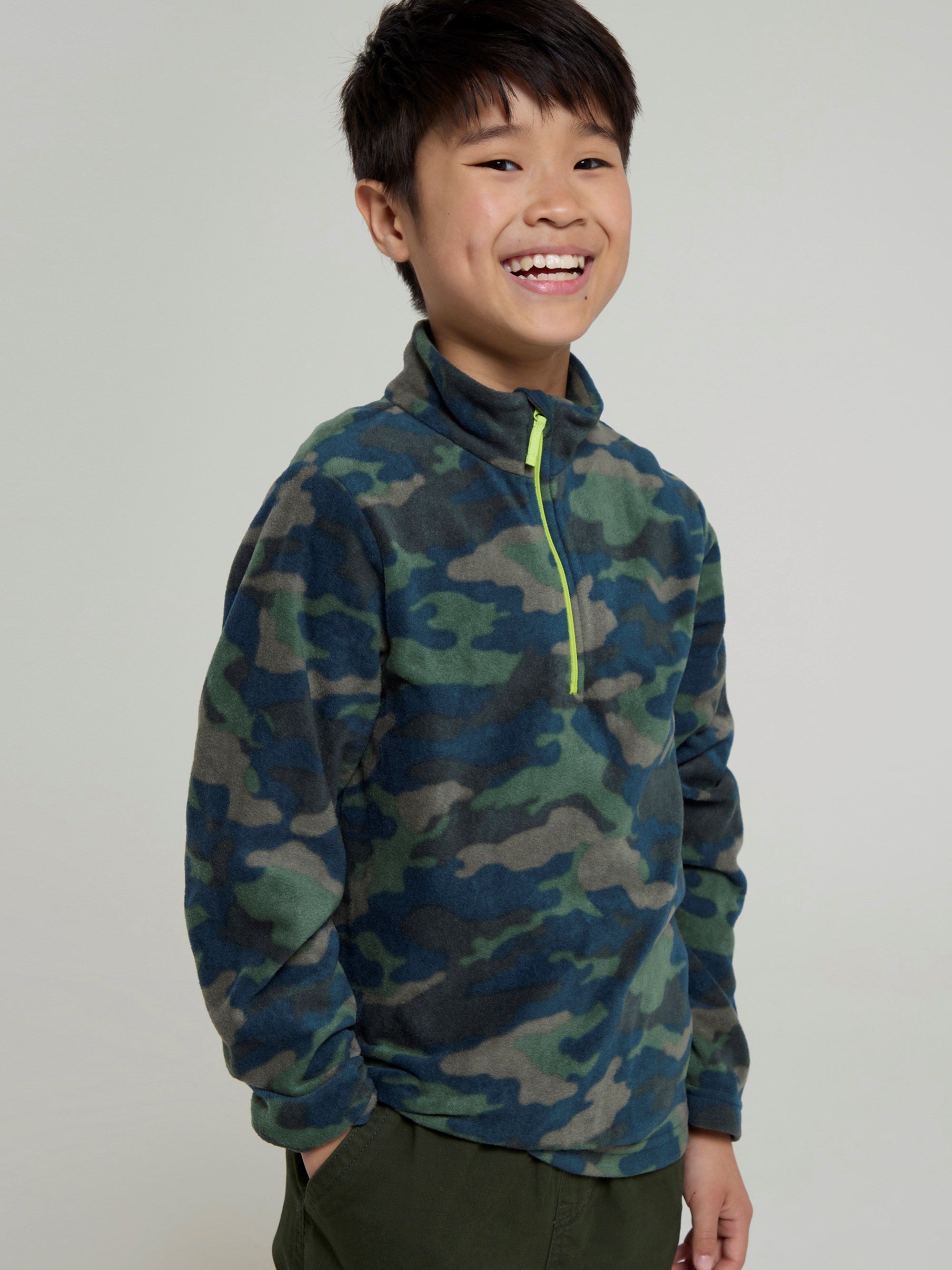 Mountain Warehouse Pursuit Printed Kids Half-Zip Fleece