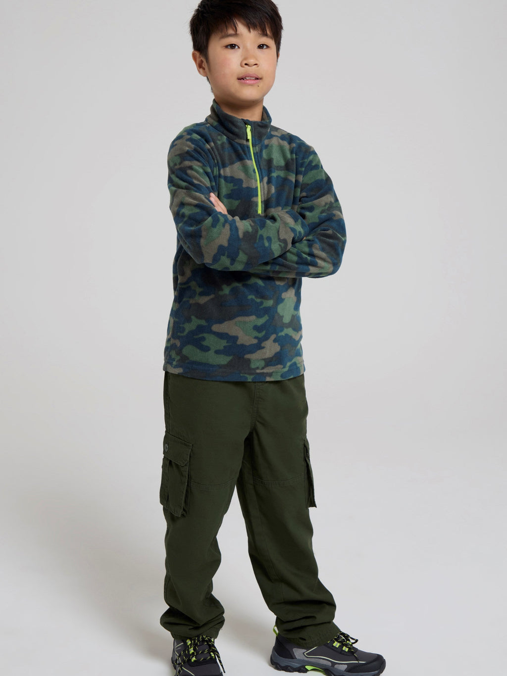 Mountain Warehouse Pursuit Printed Kids Half-Zip Fleece