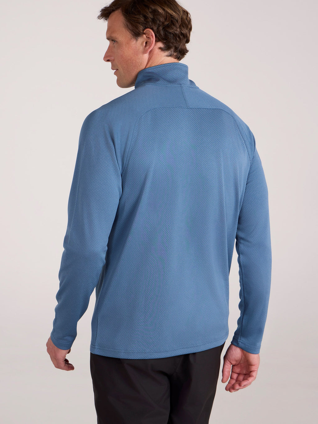 Mountain Warehouse Top Spin Mens Textured Half-Zip Midlayer