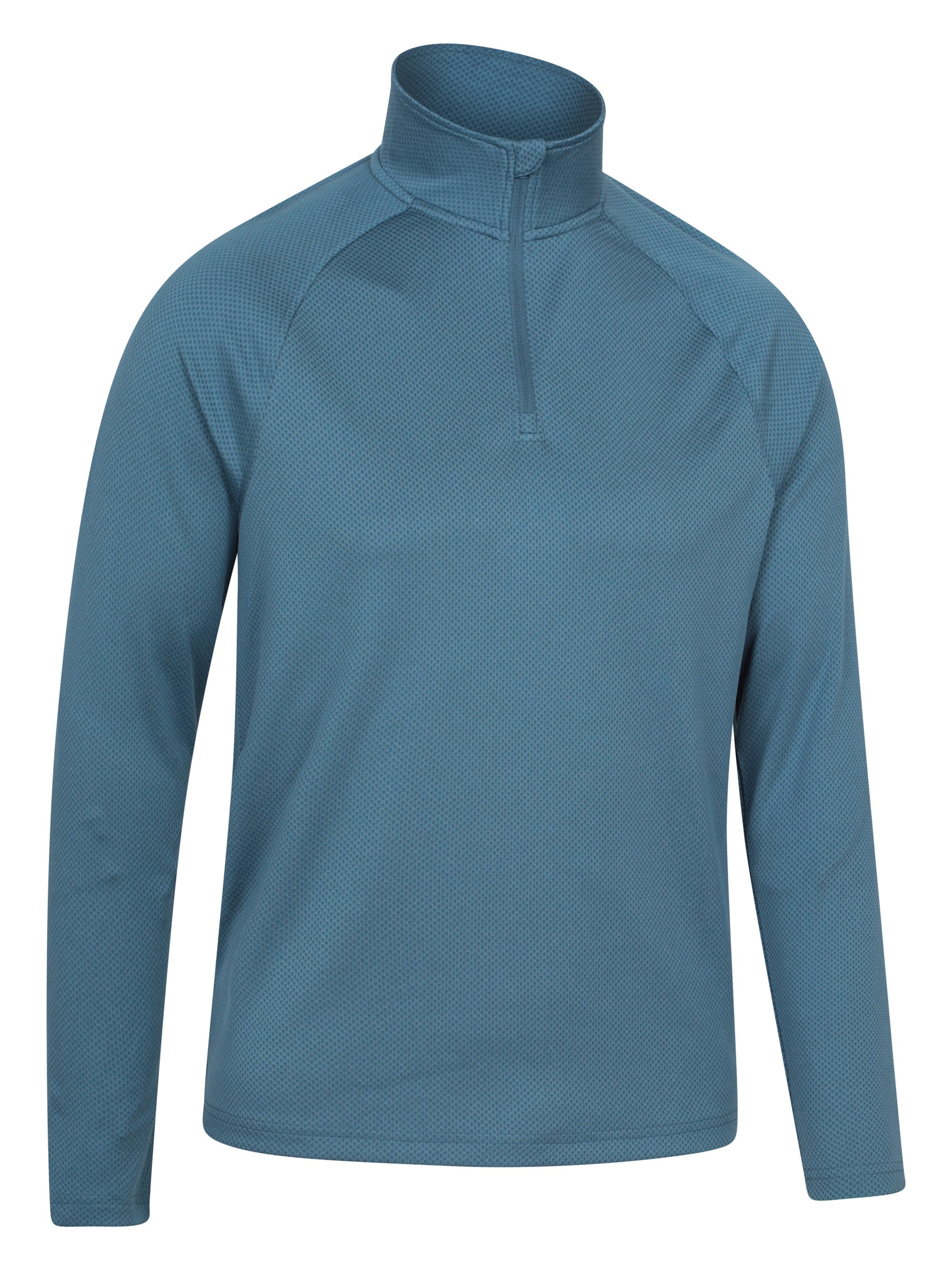 Mountain Warehouse Top Spin Mens Textured Half-Zip Midlayer