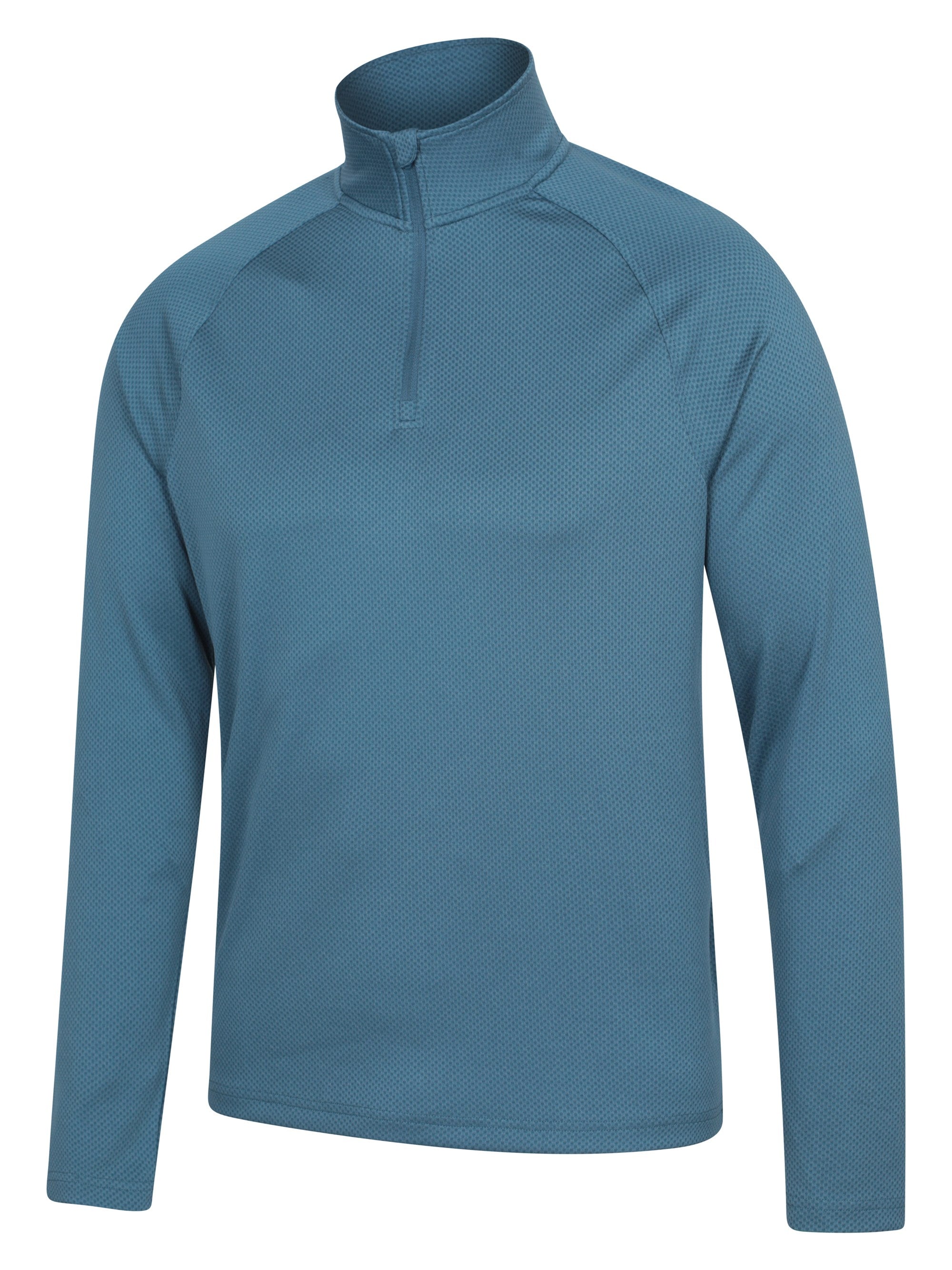 Mountain Warehouse Top Spin Mens Textured Half-Zip Midlayer