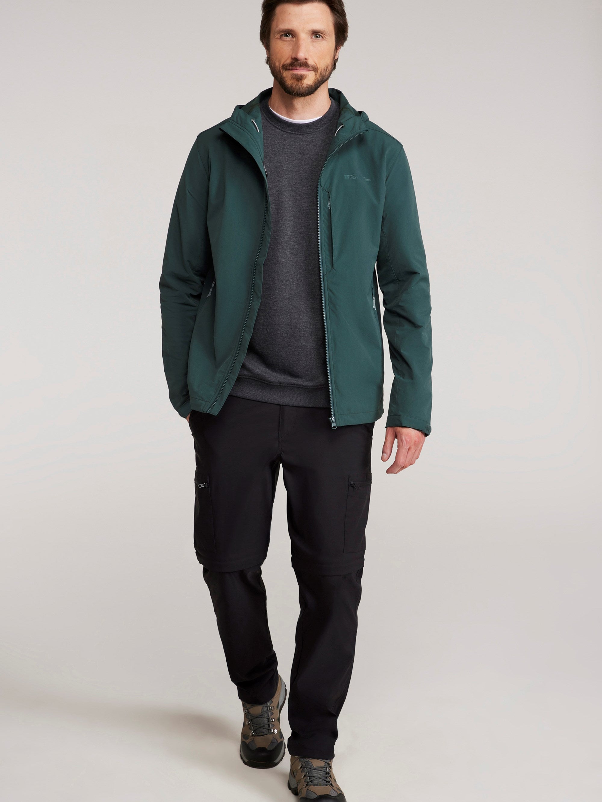 Mountain Warehouse Retreat Mens Packable Softshell Jacket