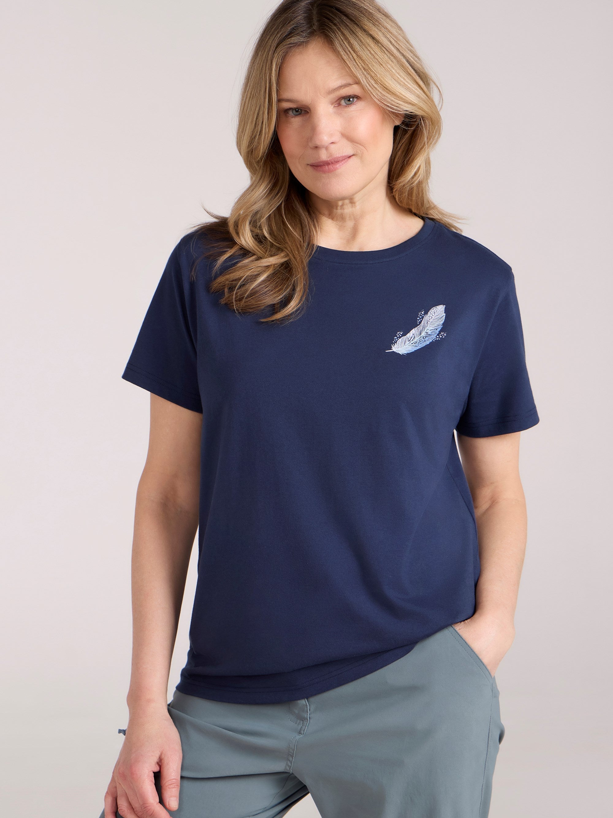 Mountain Warehouse Feather Womens Relaxed Fit T-Shirt