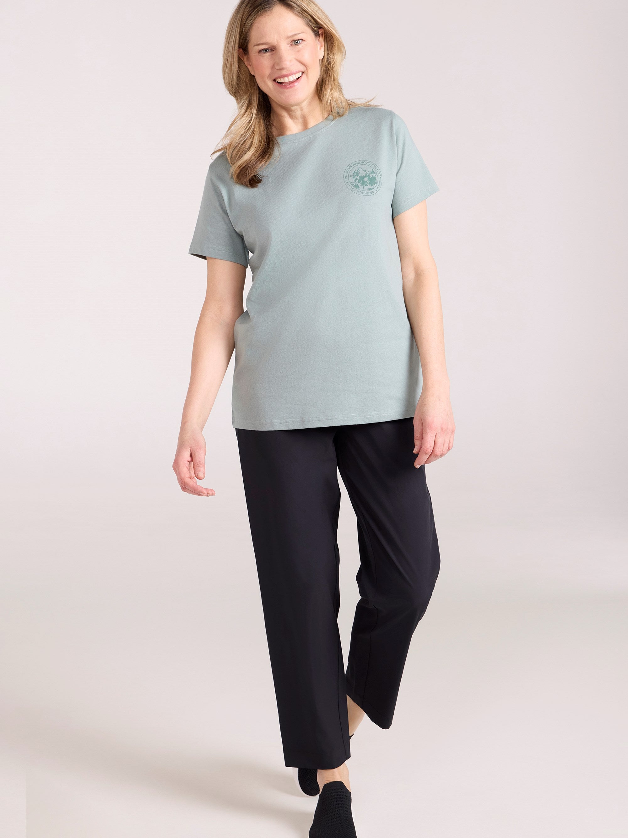 Mountain Warehouse Printed Womens Mountain Relaxed Fit T-Shirt