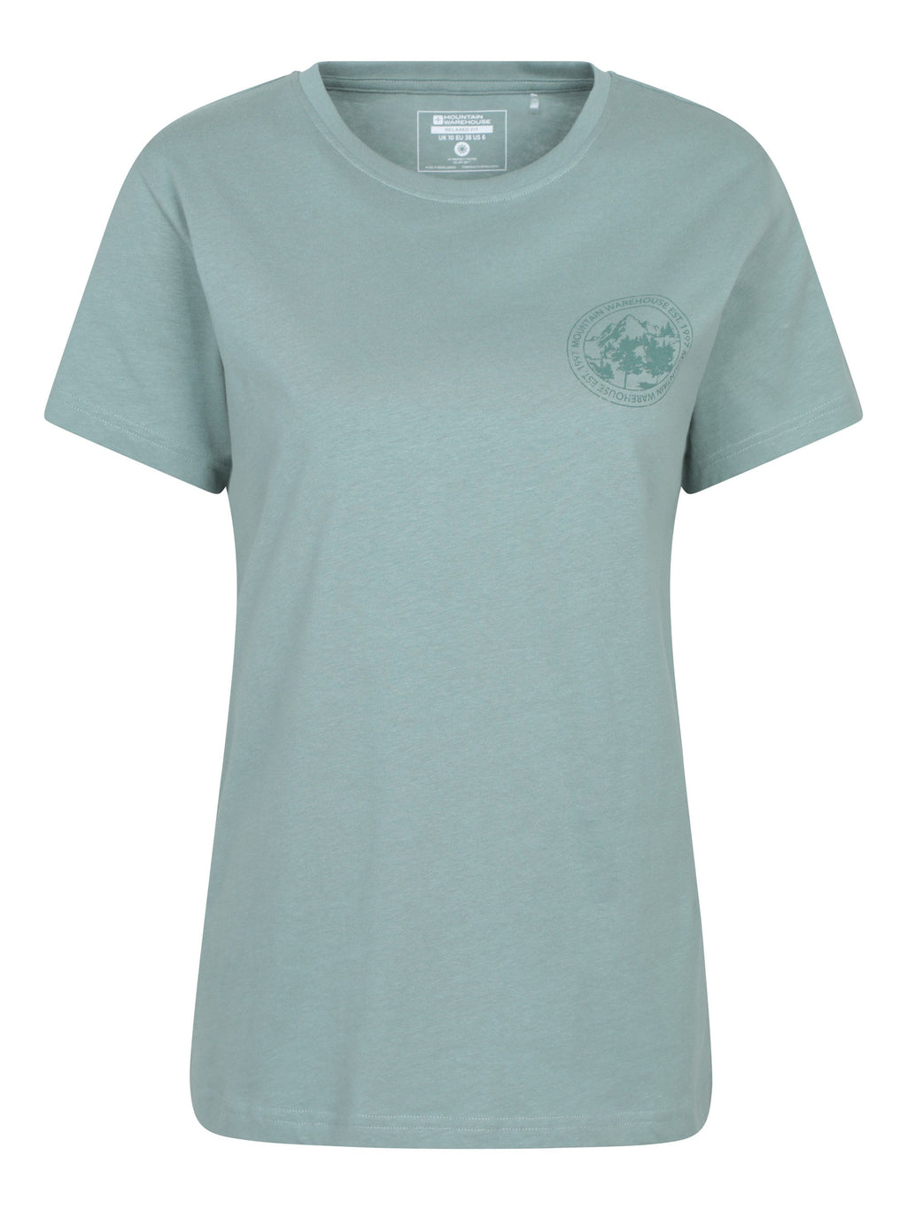Mountain Warehouse Printed Womens Mountain Relaxed Fit T-Shirt