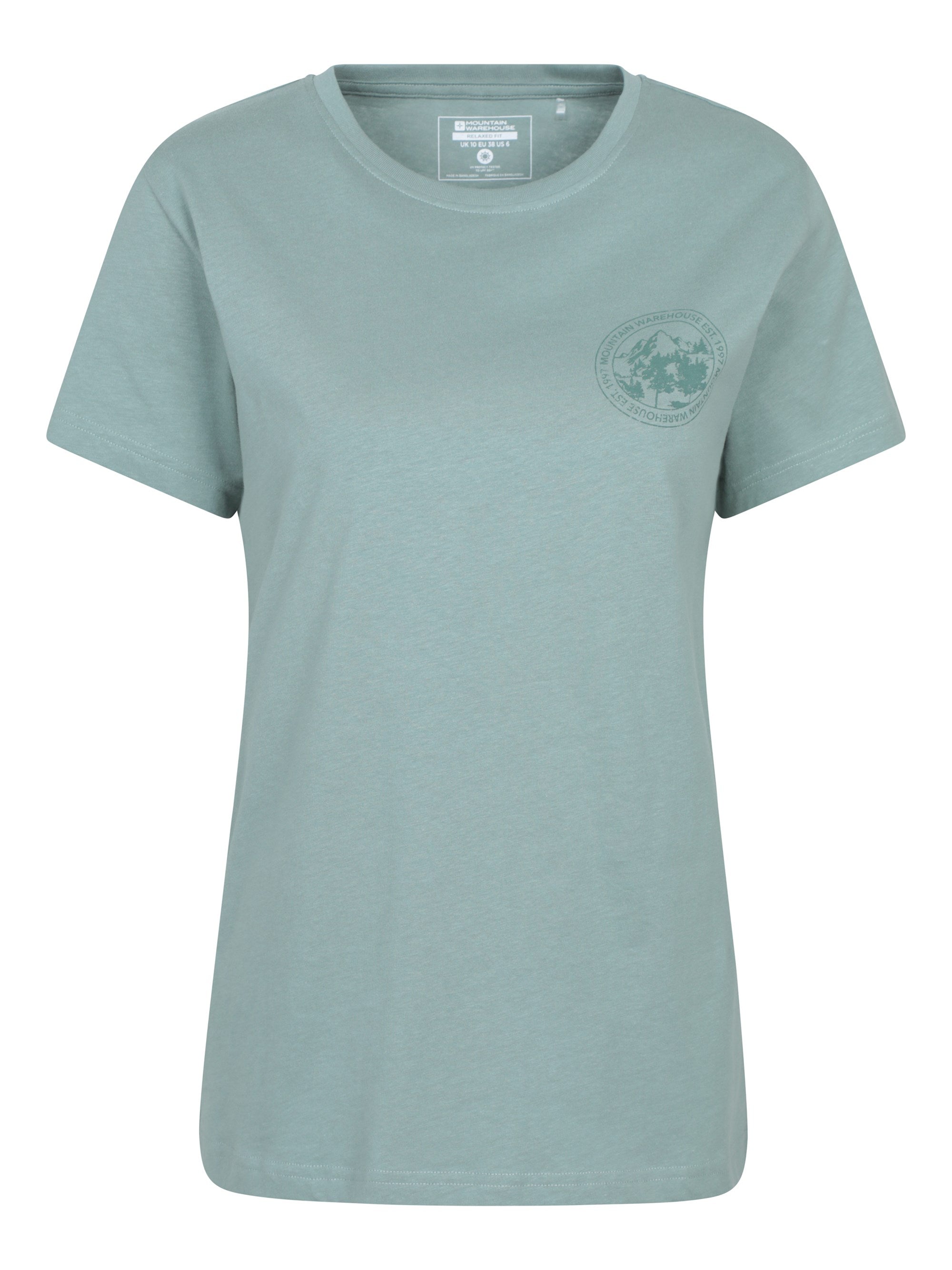 Mountain Warehouse Printed Womens Mountain Relaxed Fit T-Shirt