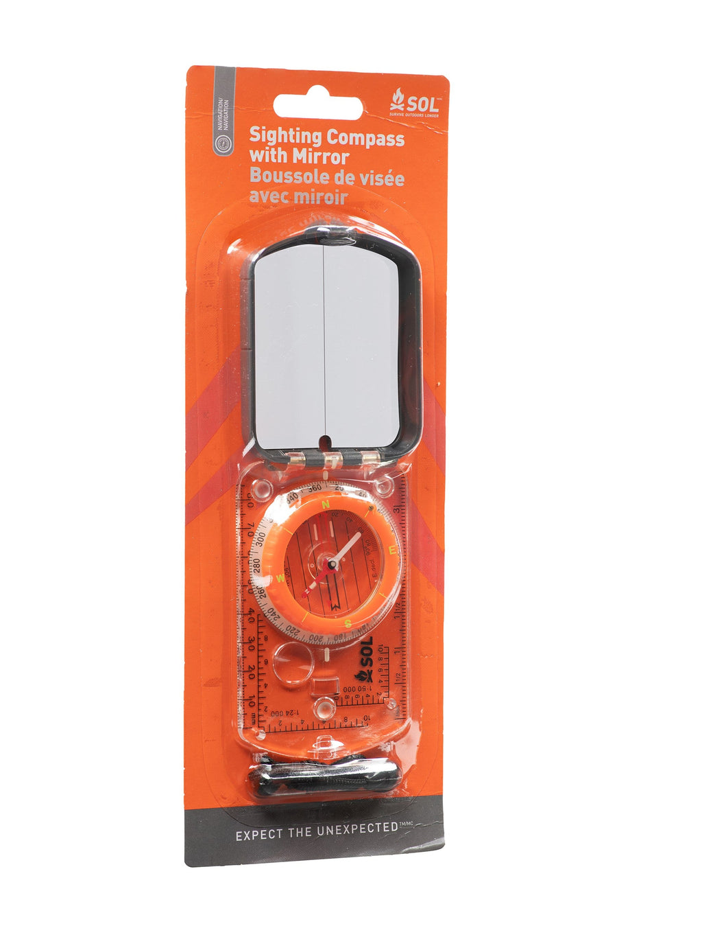 SOL Sighting Compass With Mirror