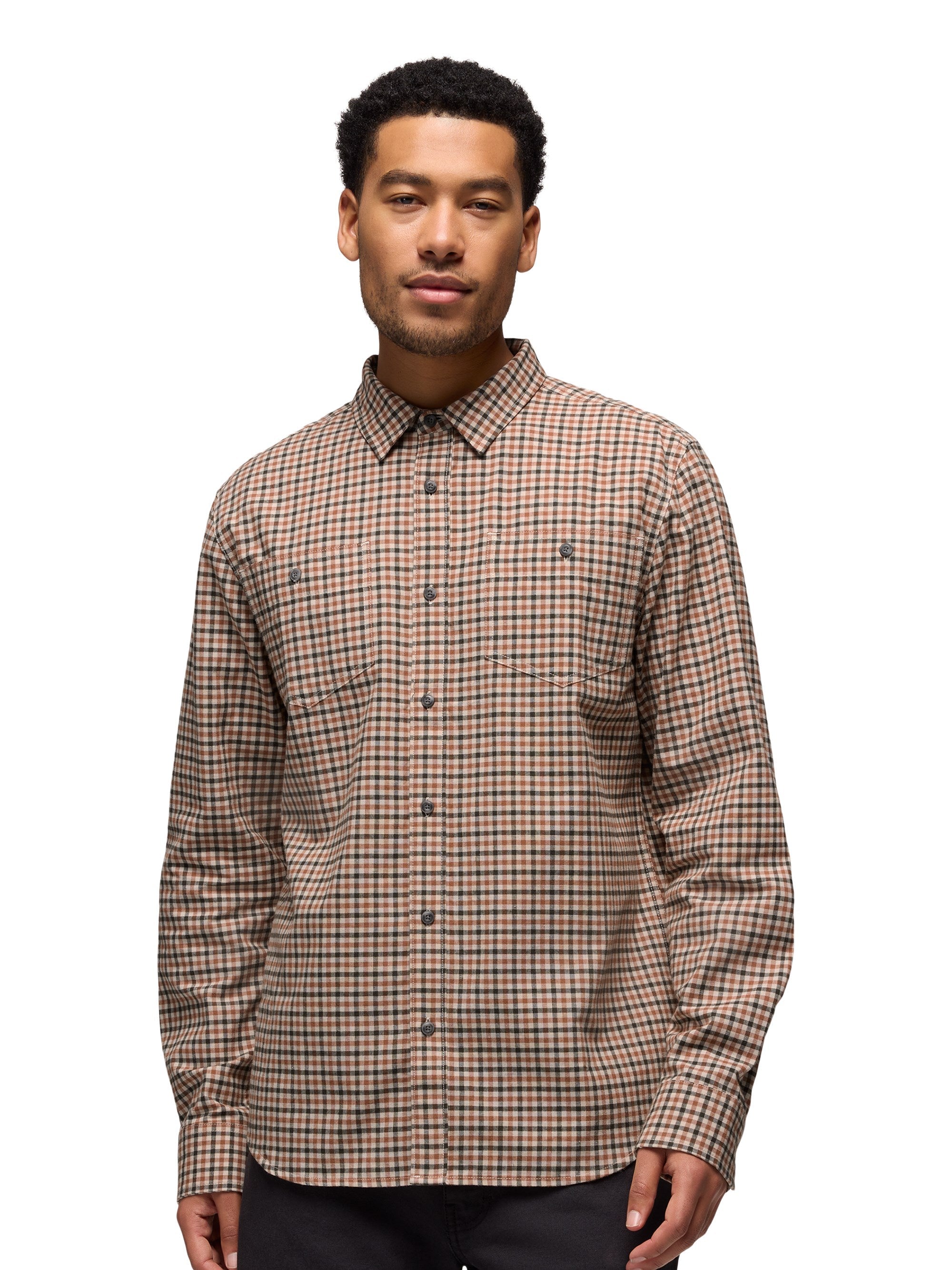 prAna Mens Dolberg Flannel Shirt