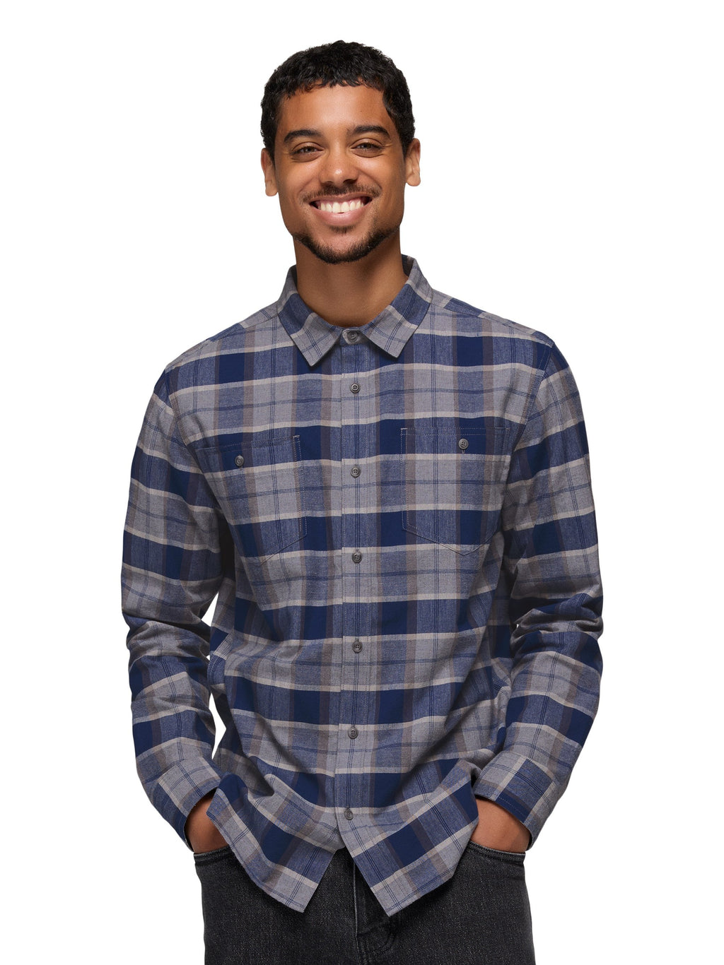 prAna Mens Dolberg Flannel Shirt