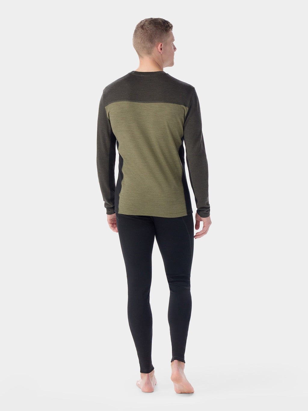 Smartwool Mens Classic Thermal Merino Base Layer Colorblock Crew