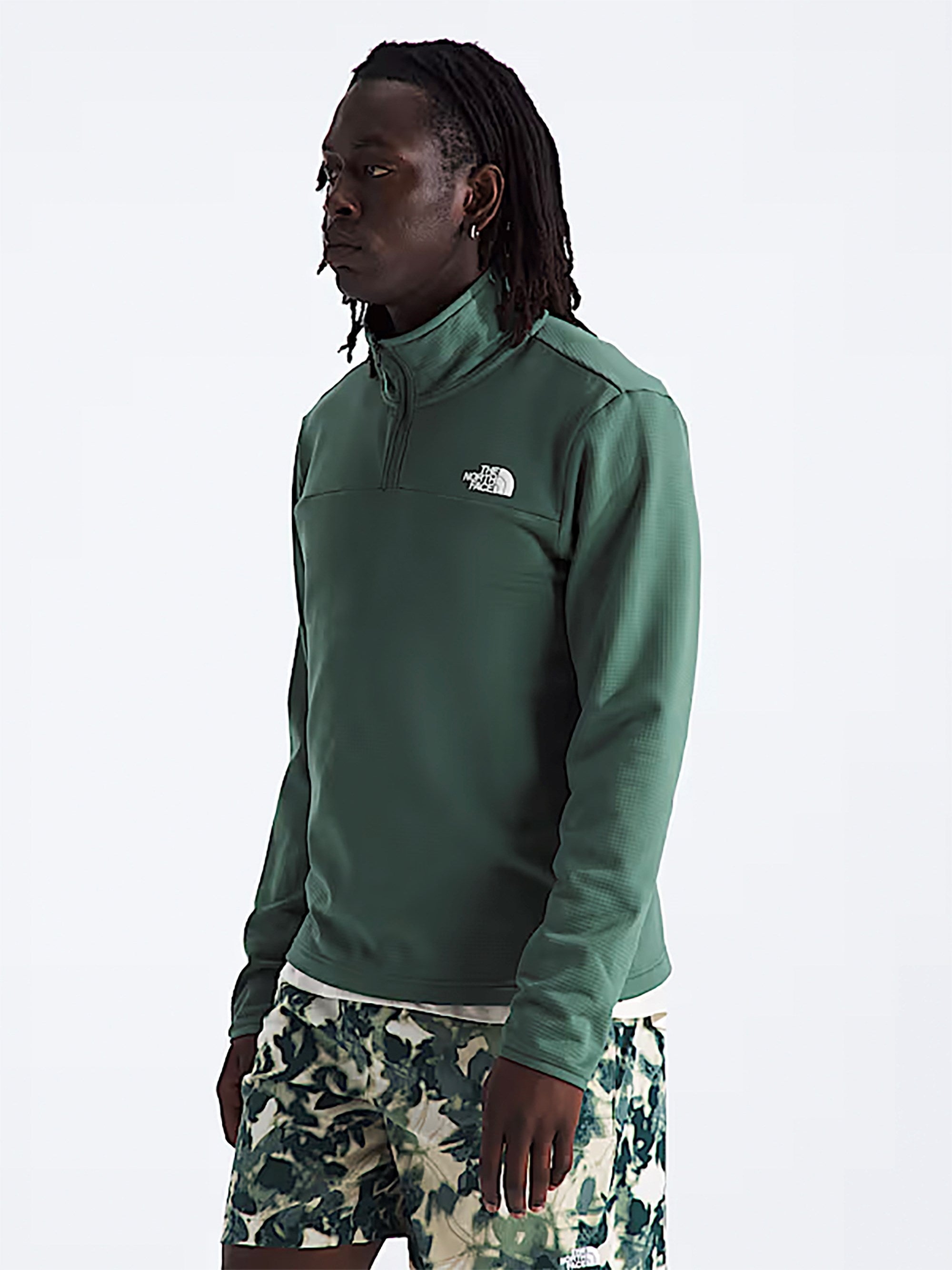 The North Face Mens Cedar Trail Grid Fleece 1/4 Zip