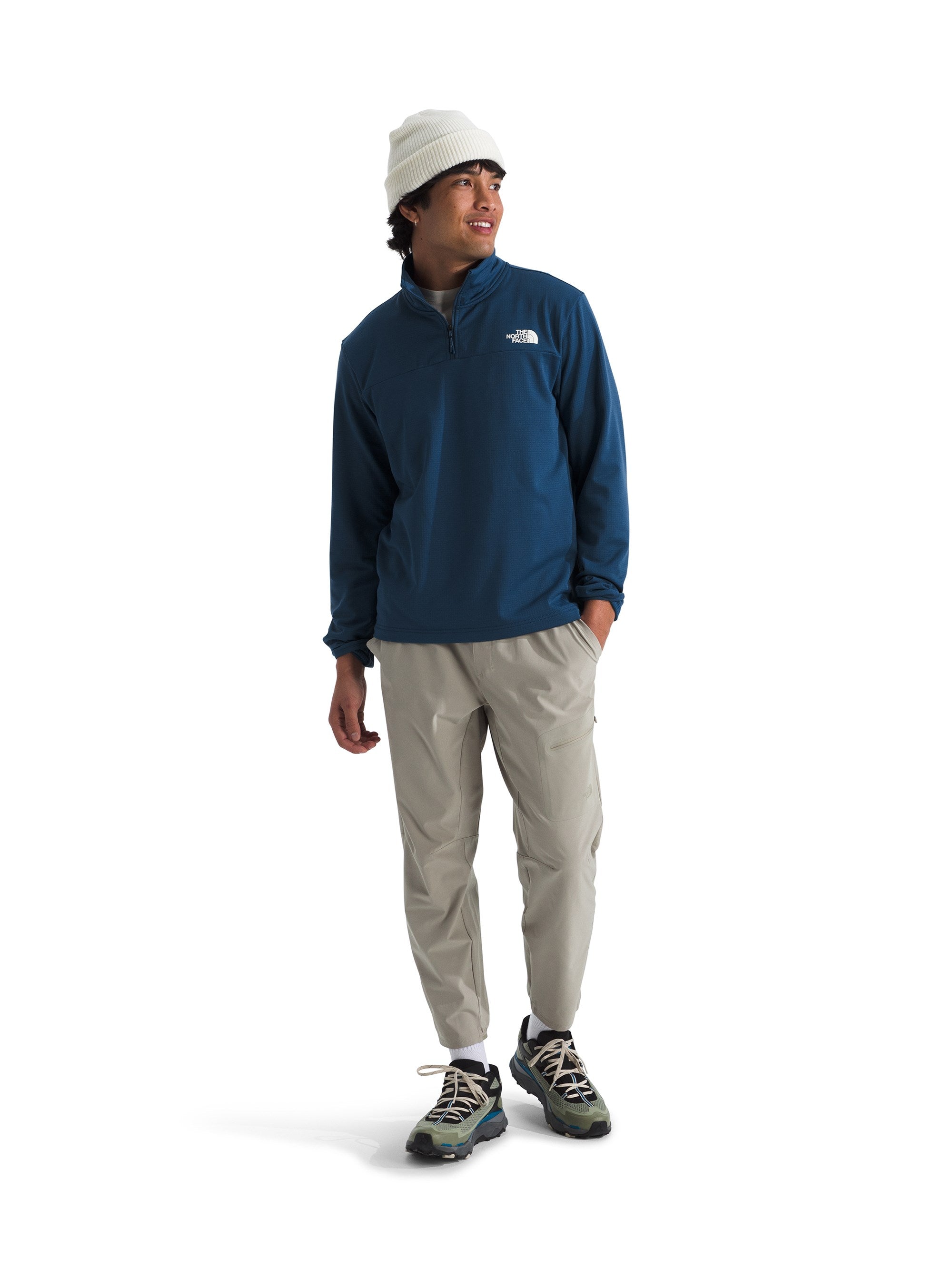 The North Face Mens Cedar Trail Grid Fleece 1/4 Zip