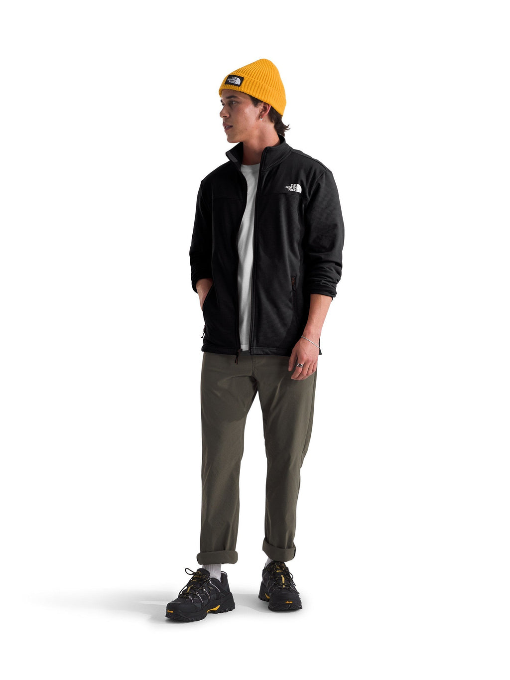 The North Face Mens Cedar Trail Grid Fleece Fz Jacket