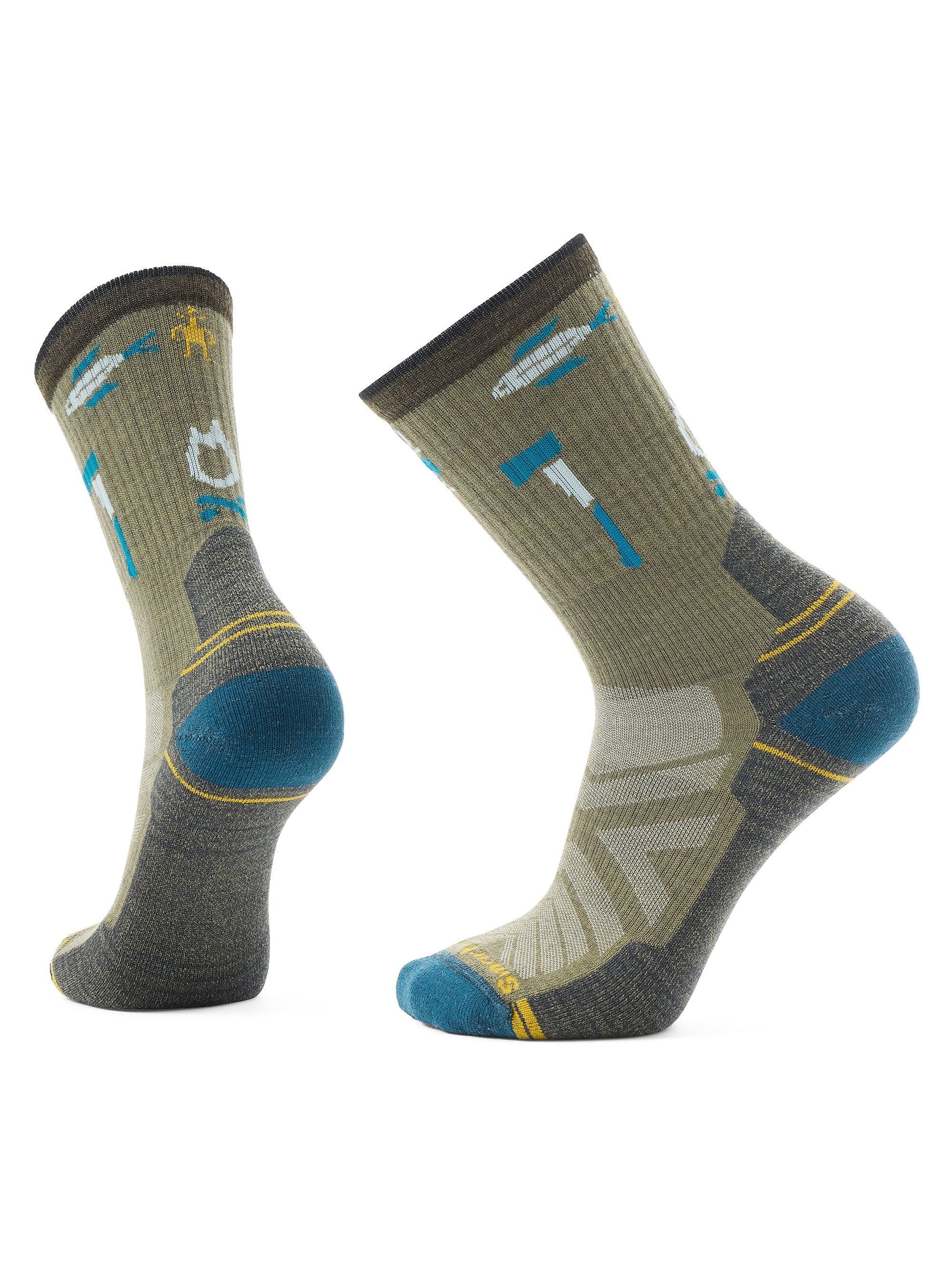 Smartwool Mens Hike Light Cushion Camp Gear Crew Socks