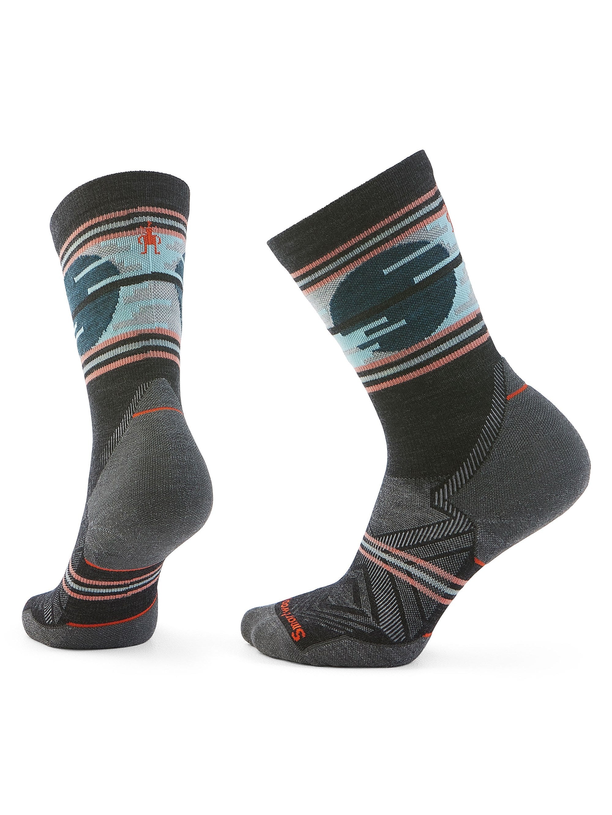 Smartwool Womens Trail Run Targeted Cushion Sunset Trail Crew Socks