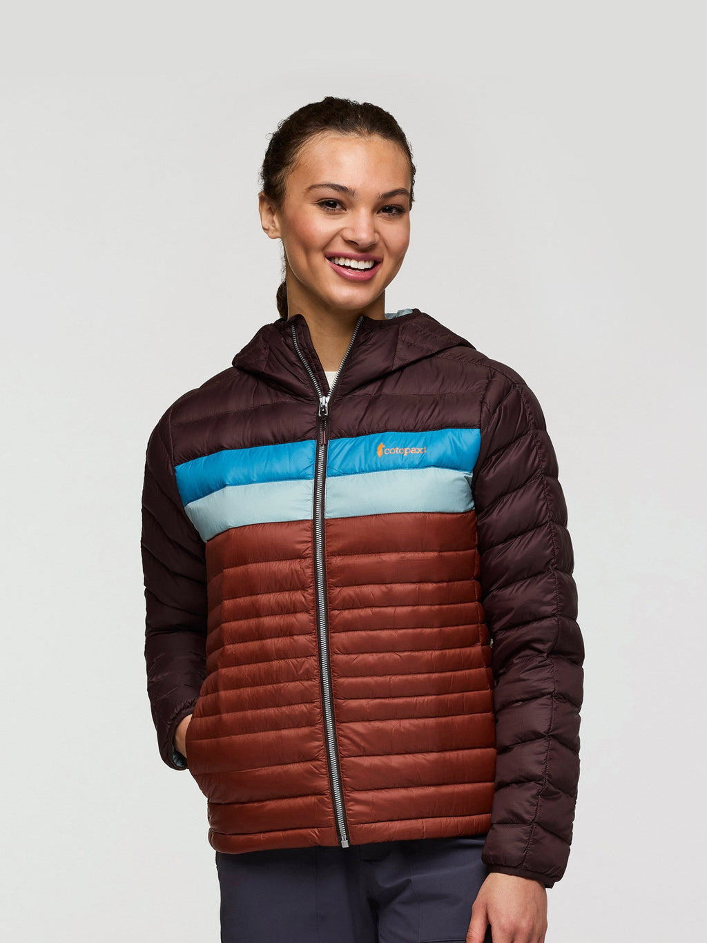 Fuego Womens Down Hooded Jacket