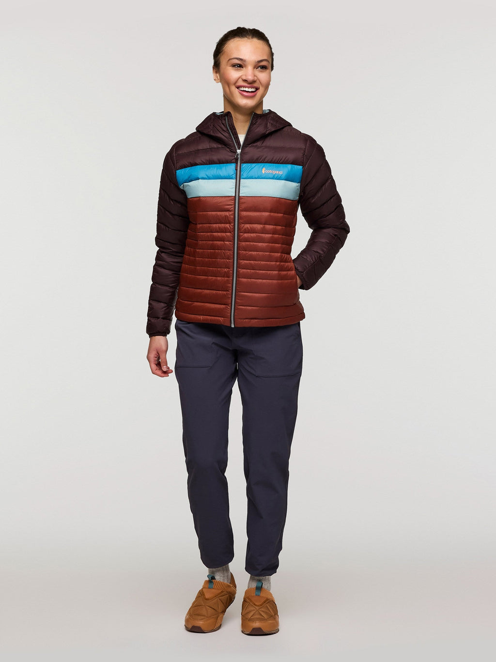 Fuego Womens Down Hooded Jacket