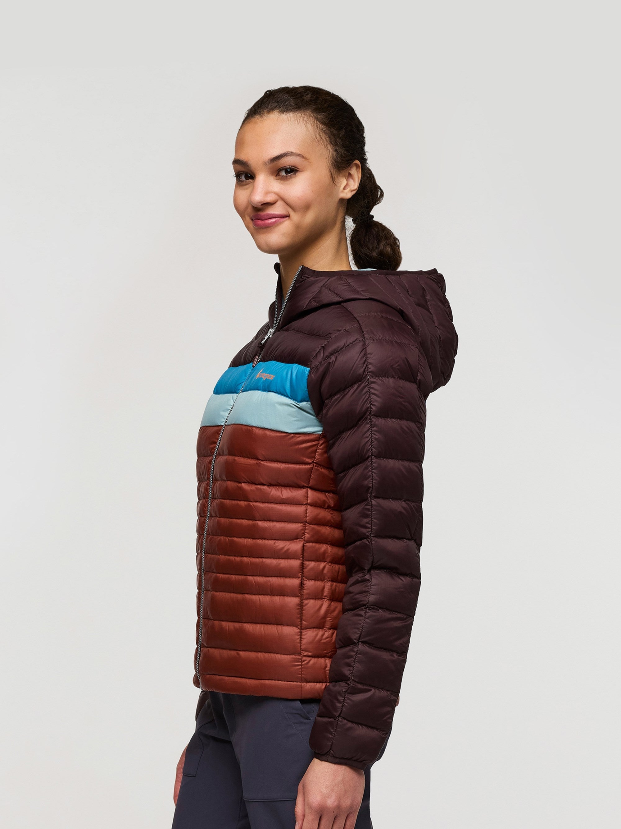 Fuego Womens Down Hooded Jacket