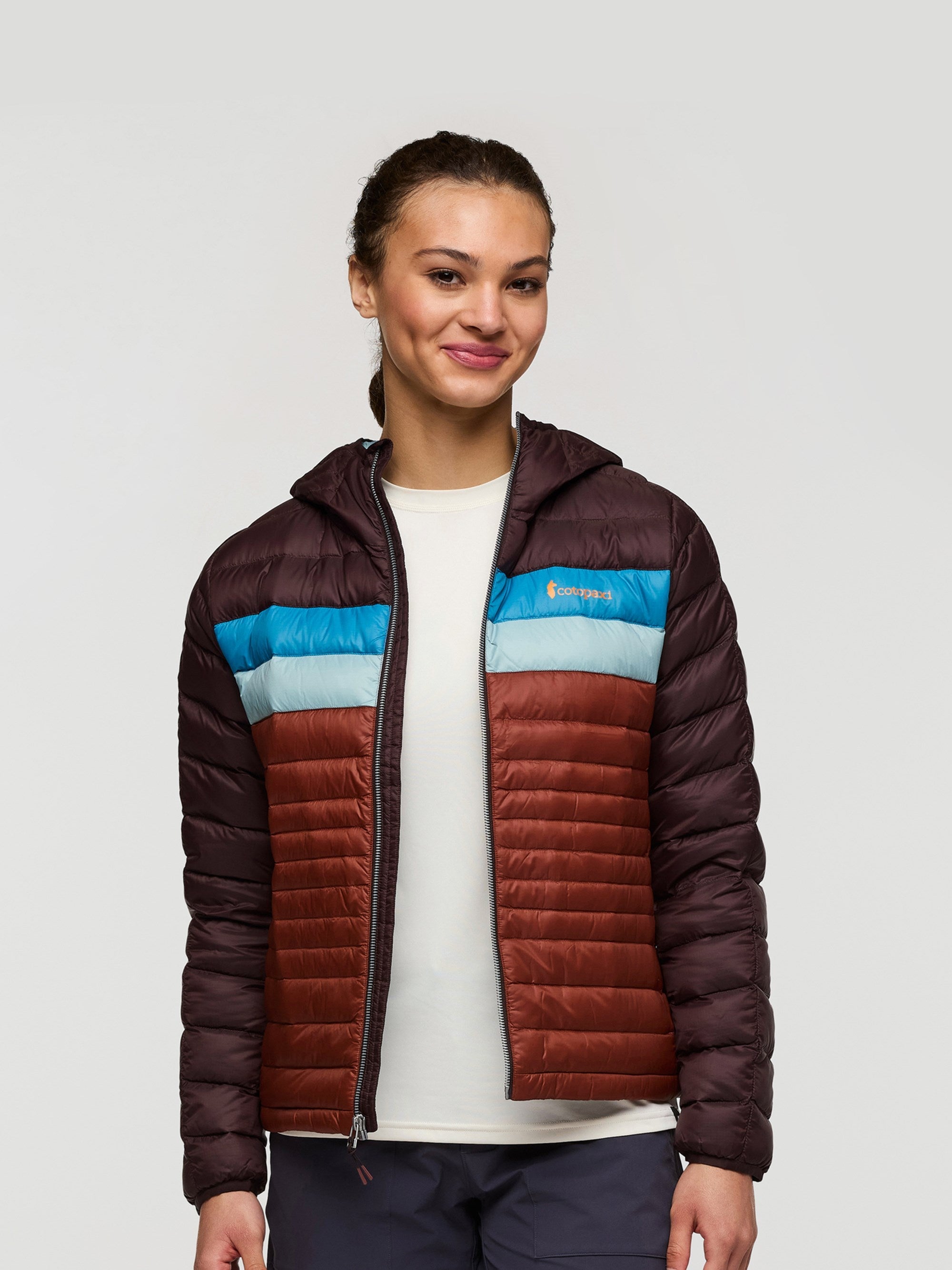 Fuego Womens Down Hooded Jacket