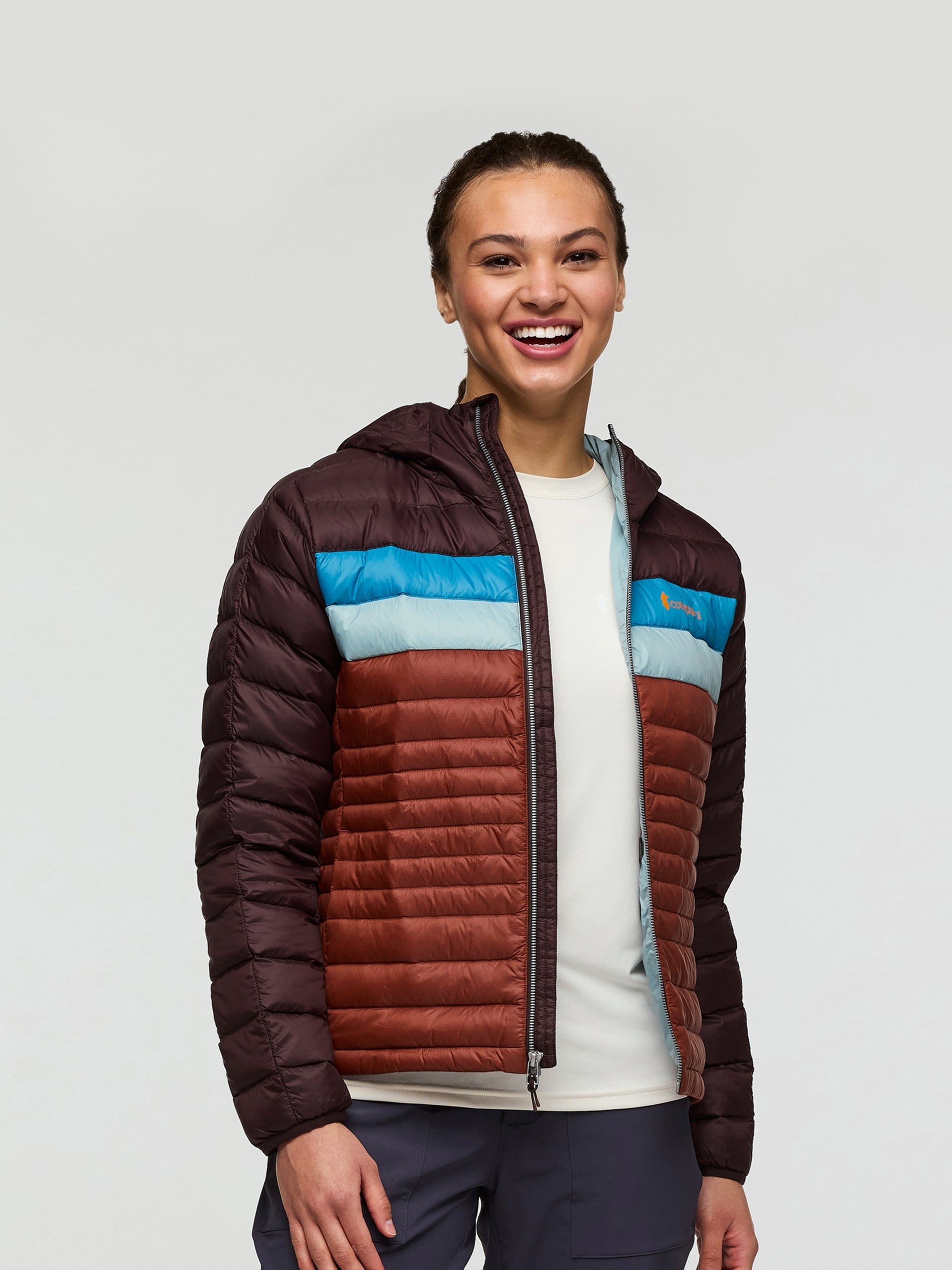 Fuego Womens Down Hooded Jacket