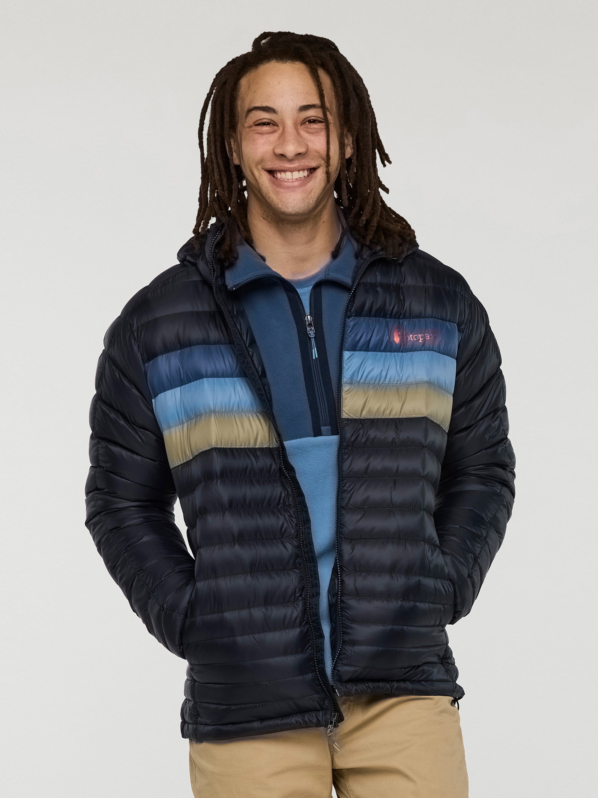 Fuego Mens Down Hooded Jacket