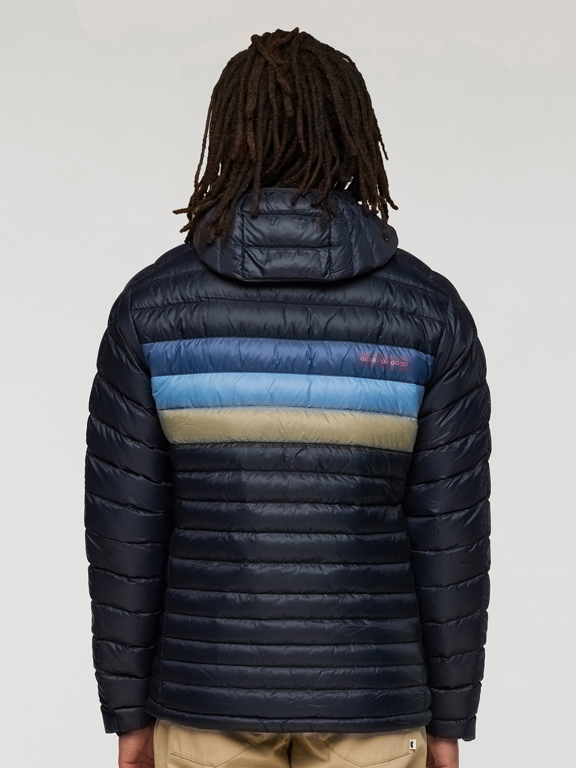 Fuego Mens Down Hooded Jacket