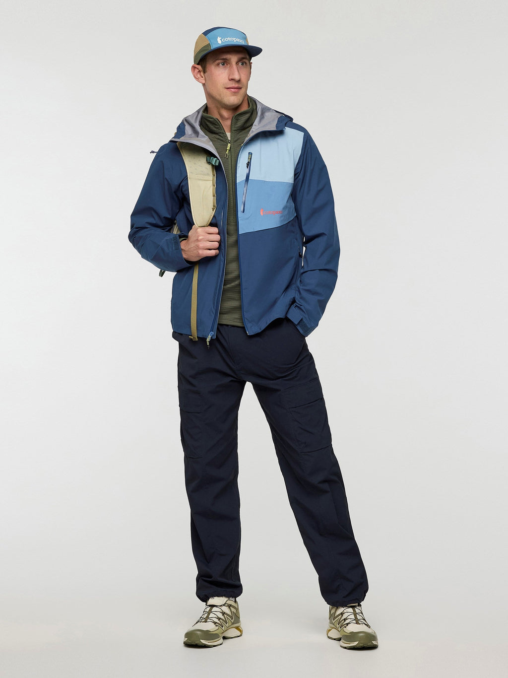 Impermeo Mens 3L Hooded Shell Jacket