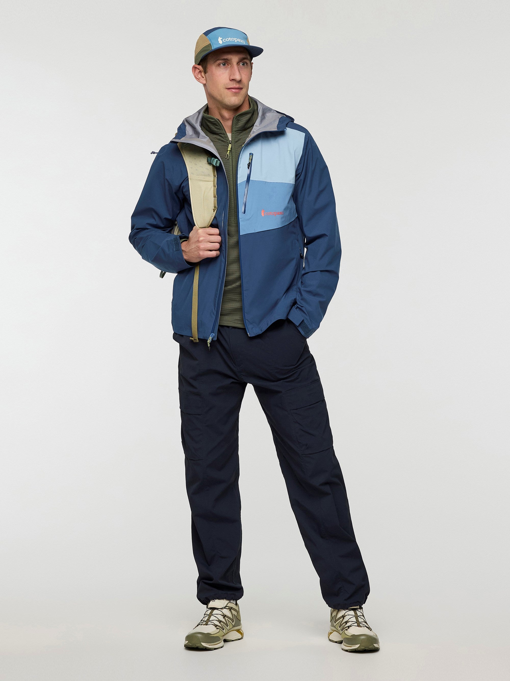 Impermeo Mens 3L Hooded Shell Jacket
