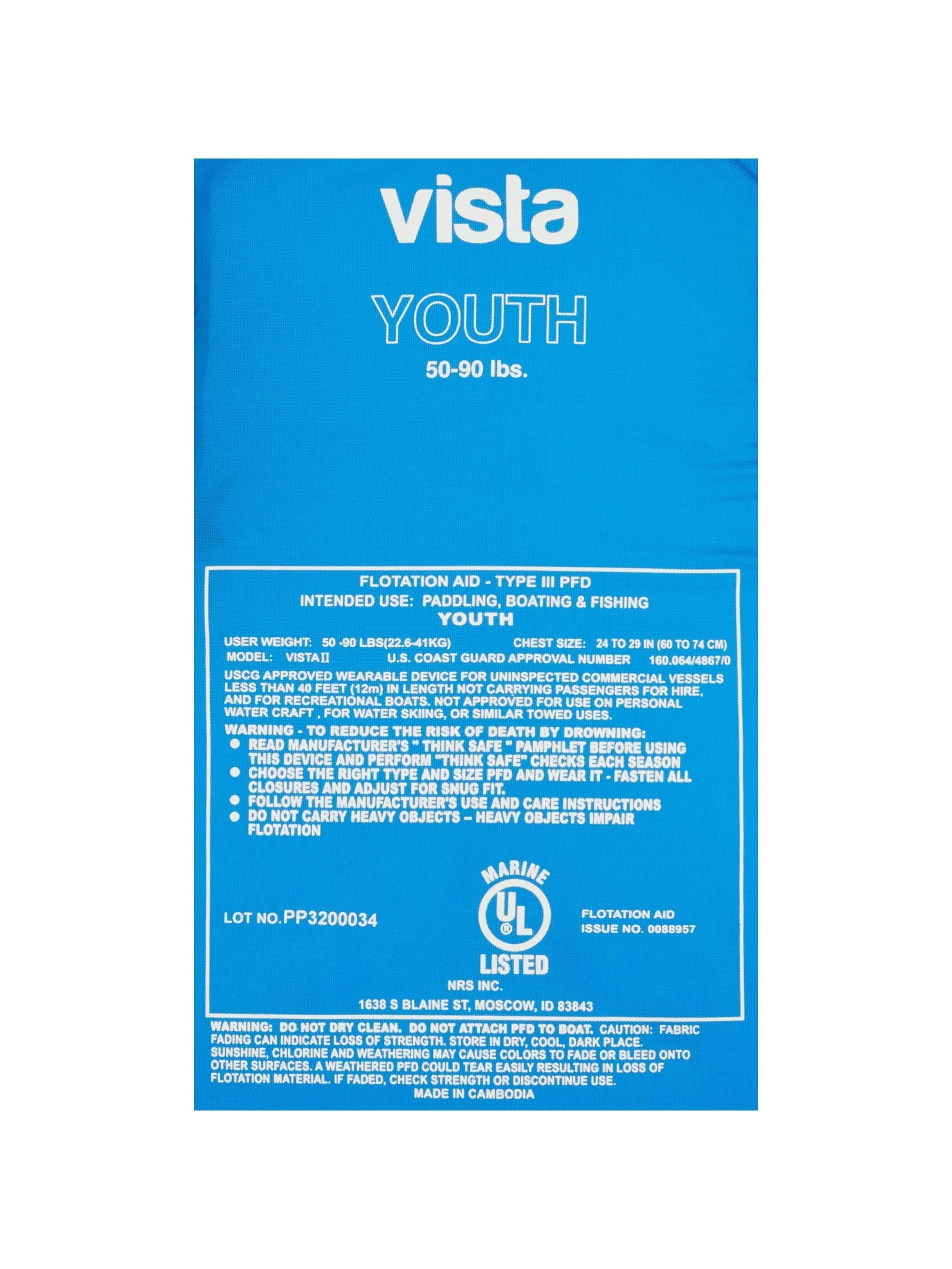 NRS Vista Youth PFD